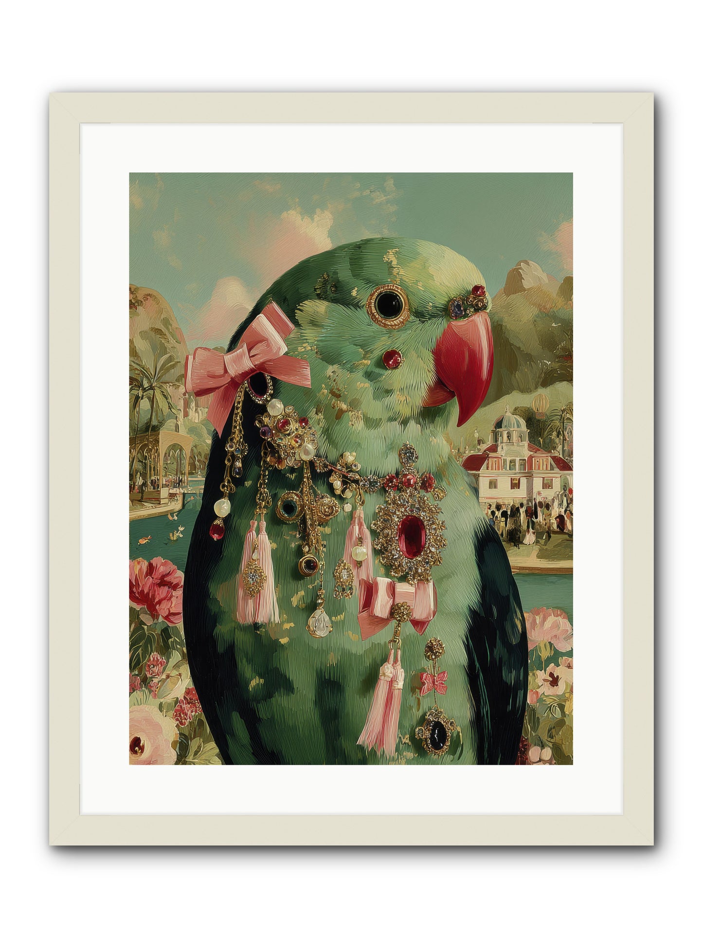 Pages Beneath the Sky no.2 -- Framed Print - White 18x24