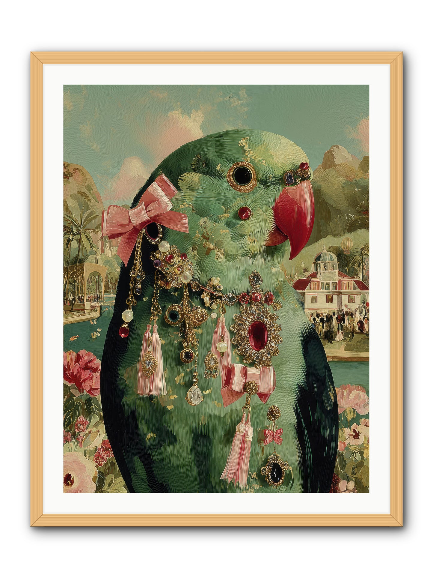 Pages Beneath the Sky no.2 -- Framed Print - Natural 30x40