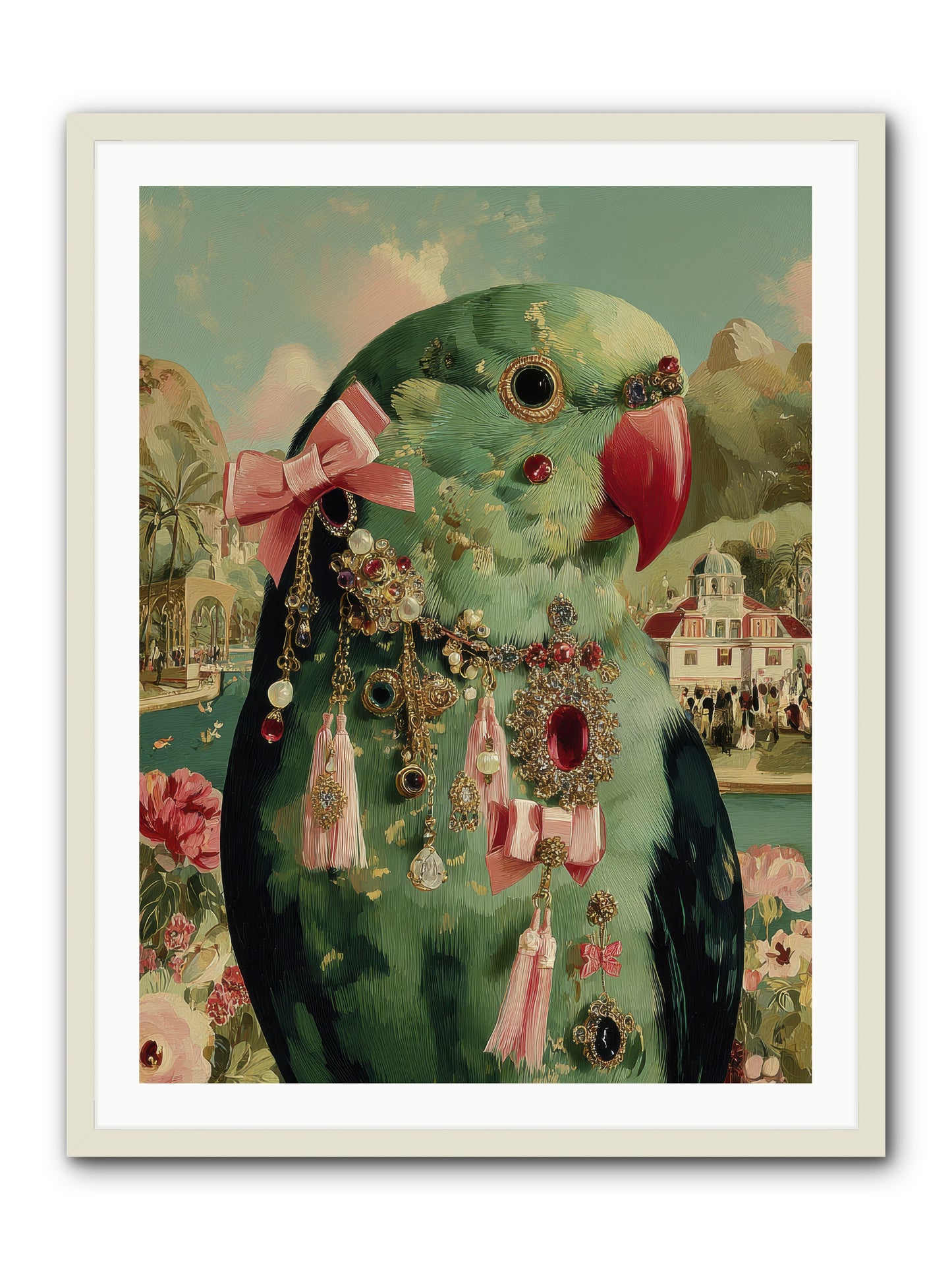 Pages Beneath the Sky no.2 -- Framed Print - White 30x40
