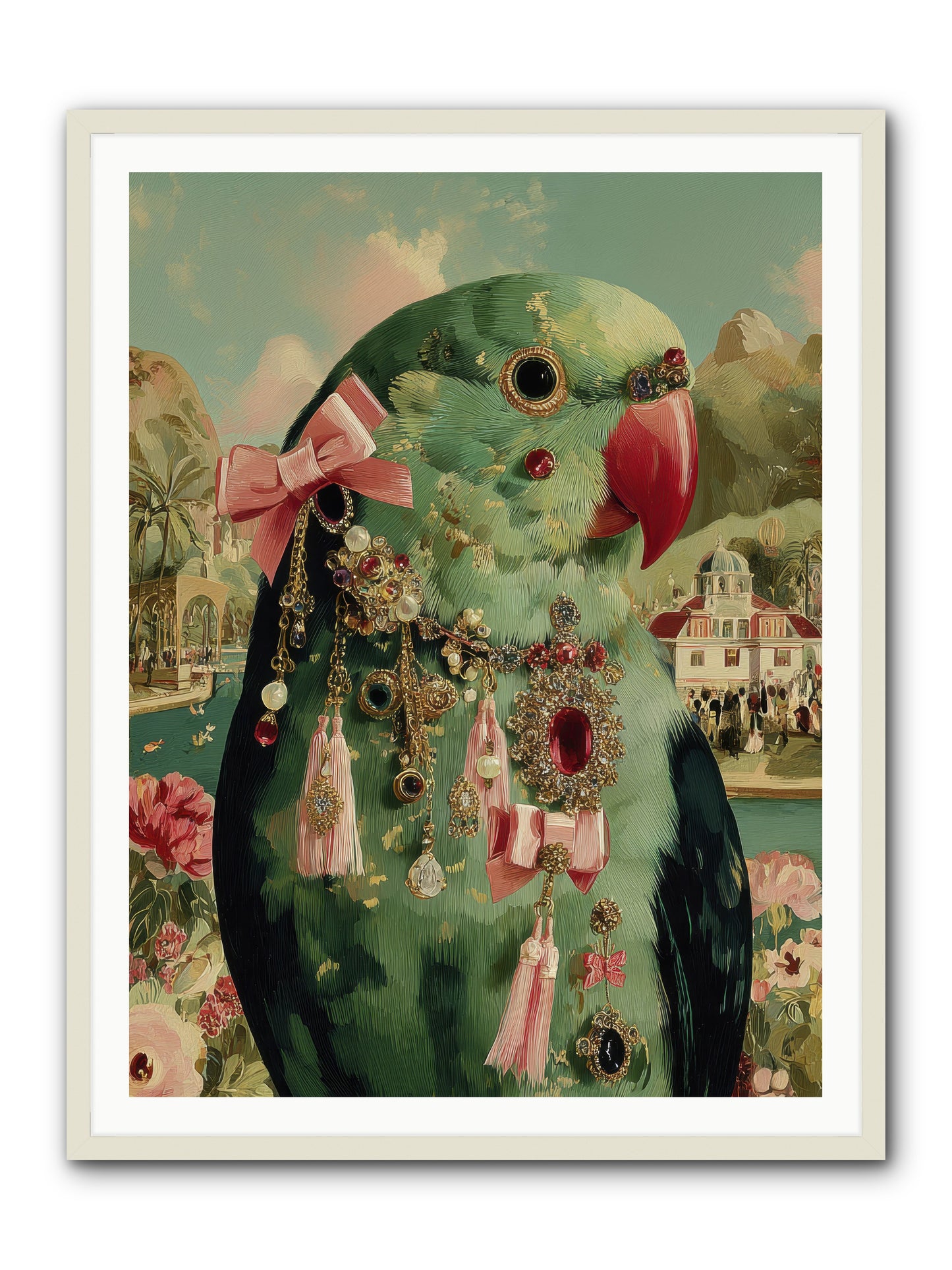 Pages Beneath the Sky no.2 -- Framed Print - White 36x48