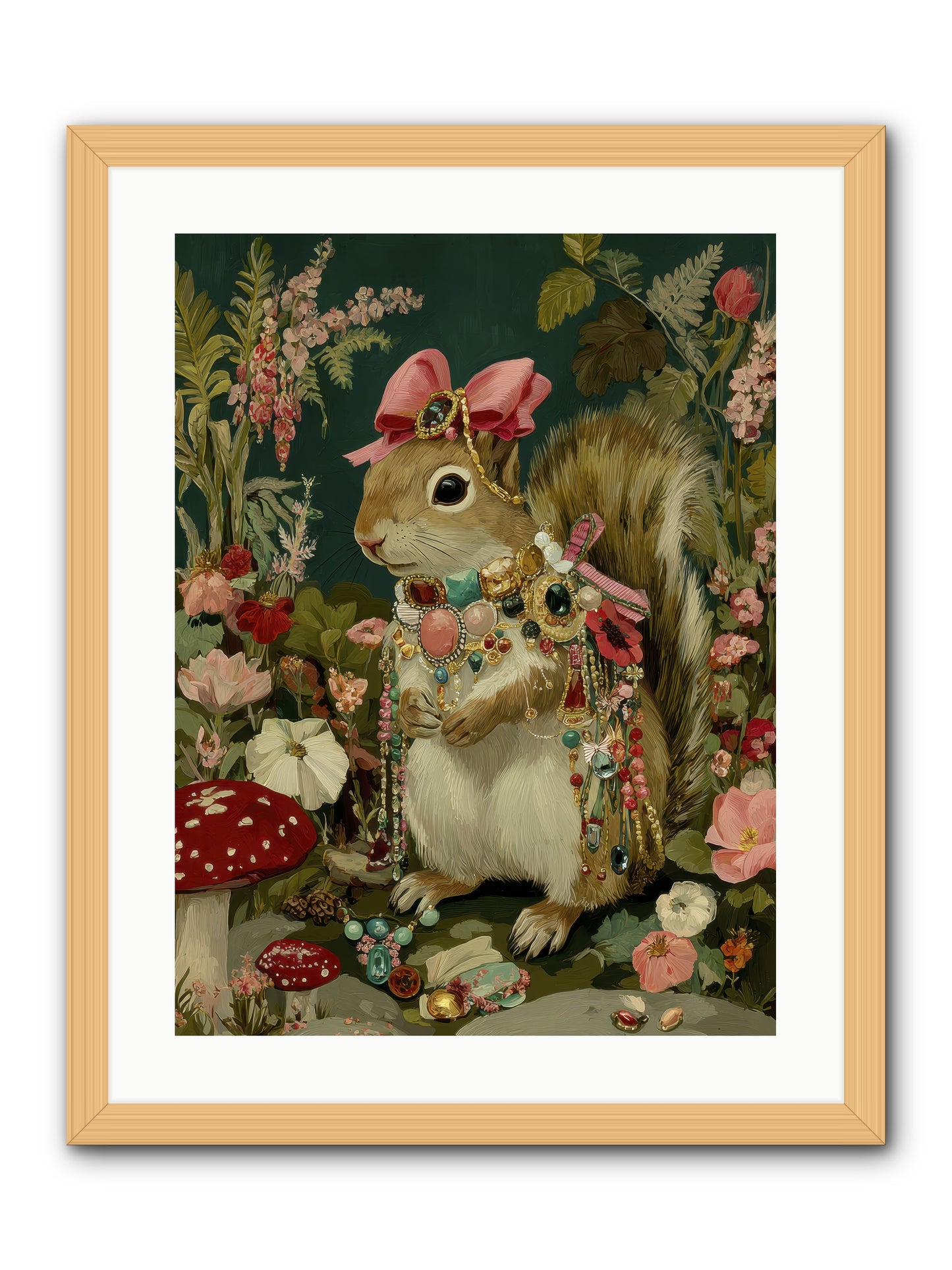 Pages from Quiet Corners No.1 -- Framed Print - Natural 18x24