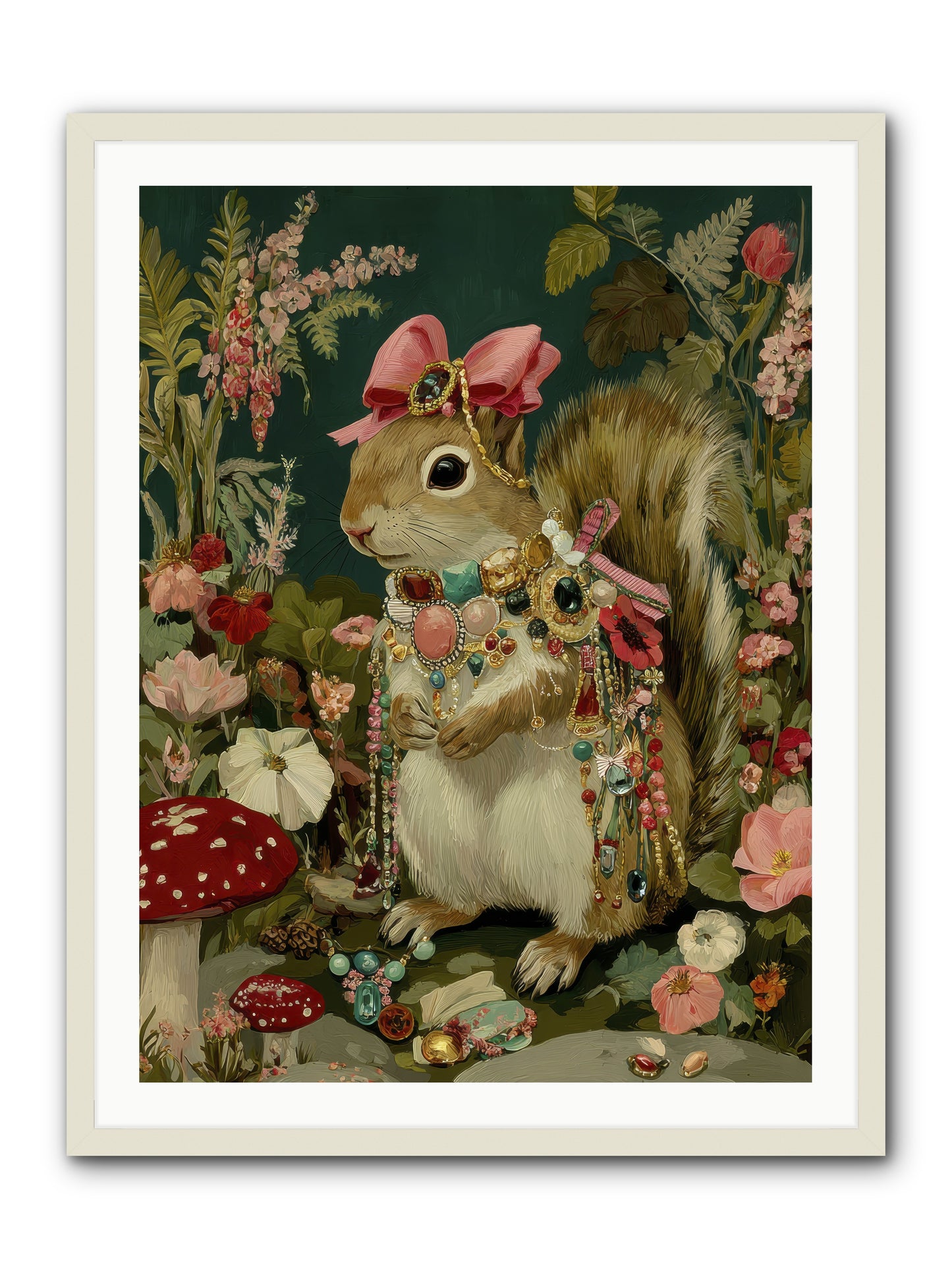 Pages from Quiet Corners No.1 -- Framed Print - White 30x40