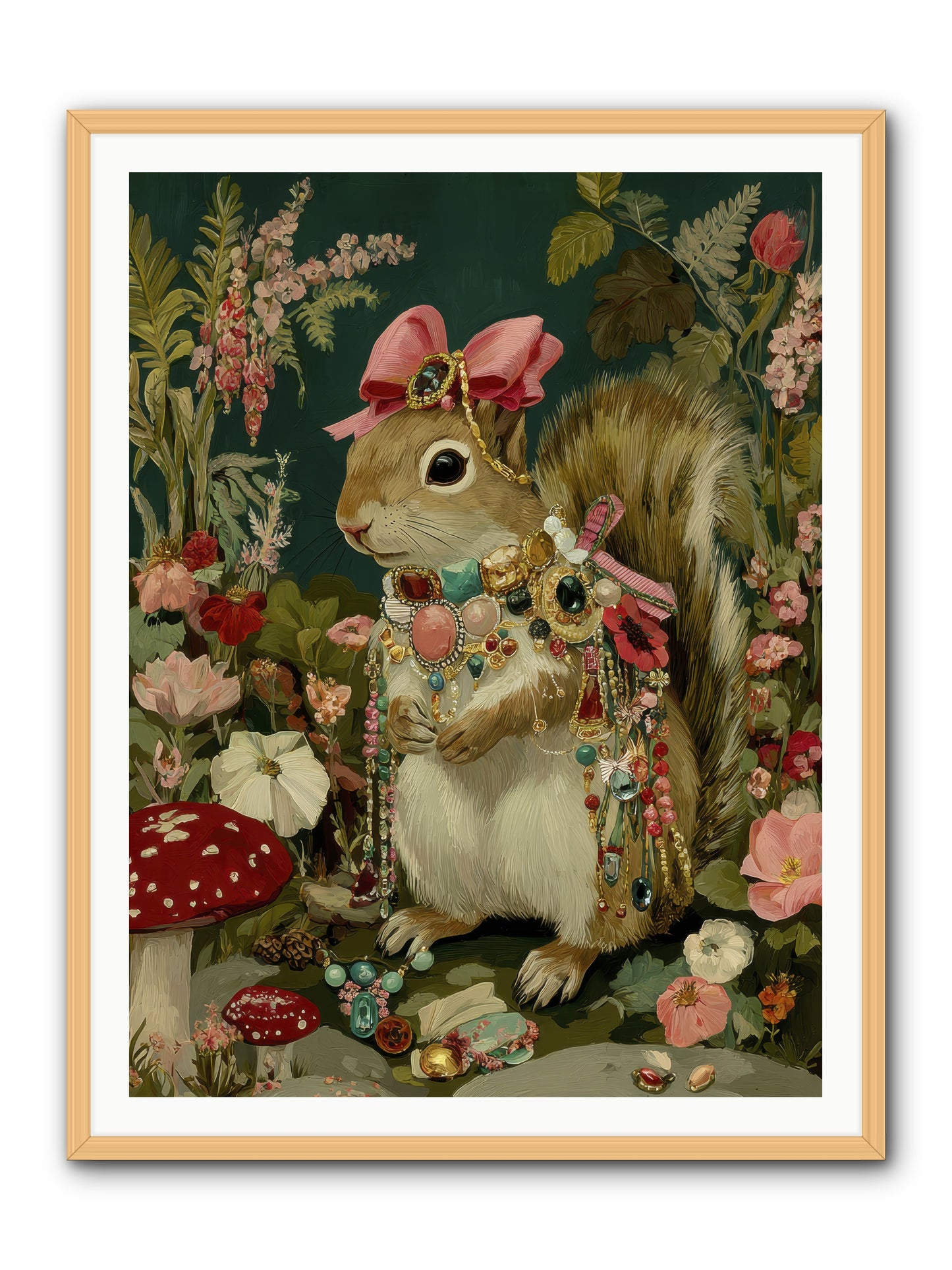 Pages from Quiet Corners No.1 -- Framed Print - Natural 36x48
