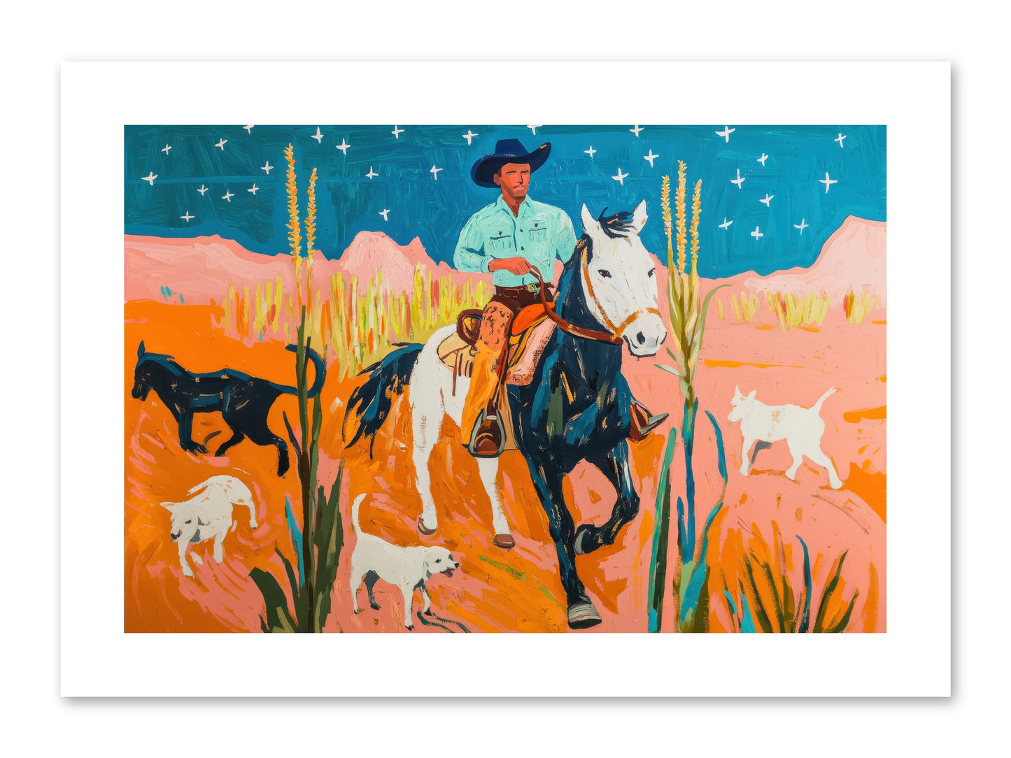 Painted Canyon -- Loose Canvas Print 12x8
