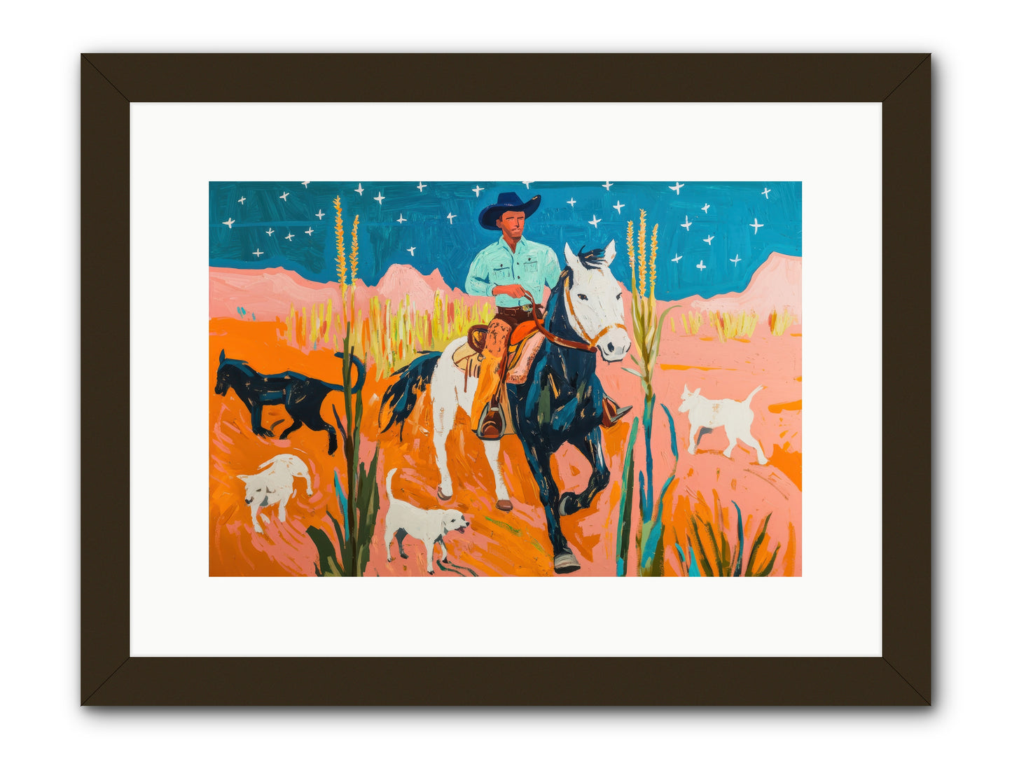 Painted Canyon -- Framed Print - Black 15x10