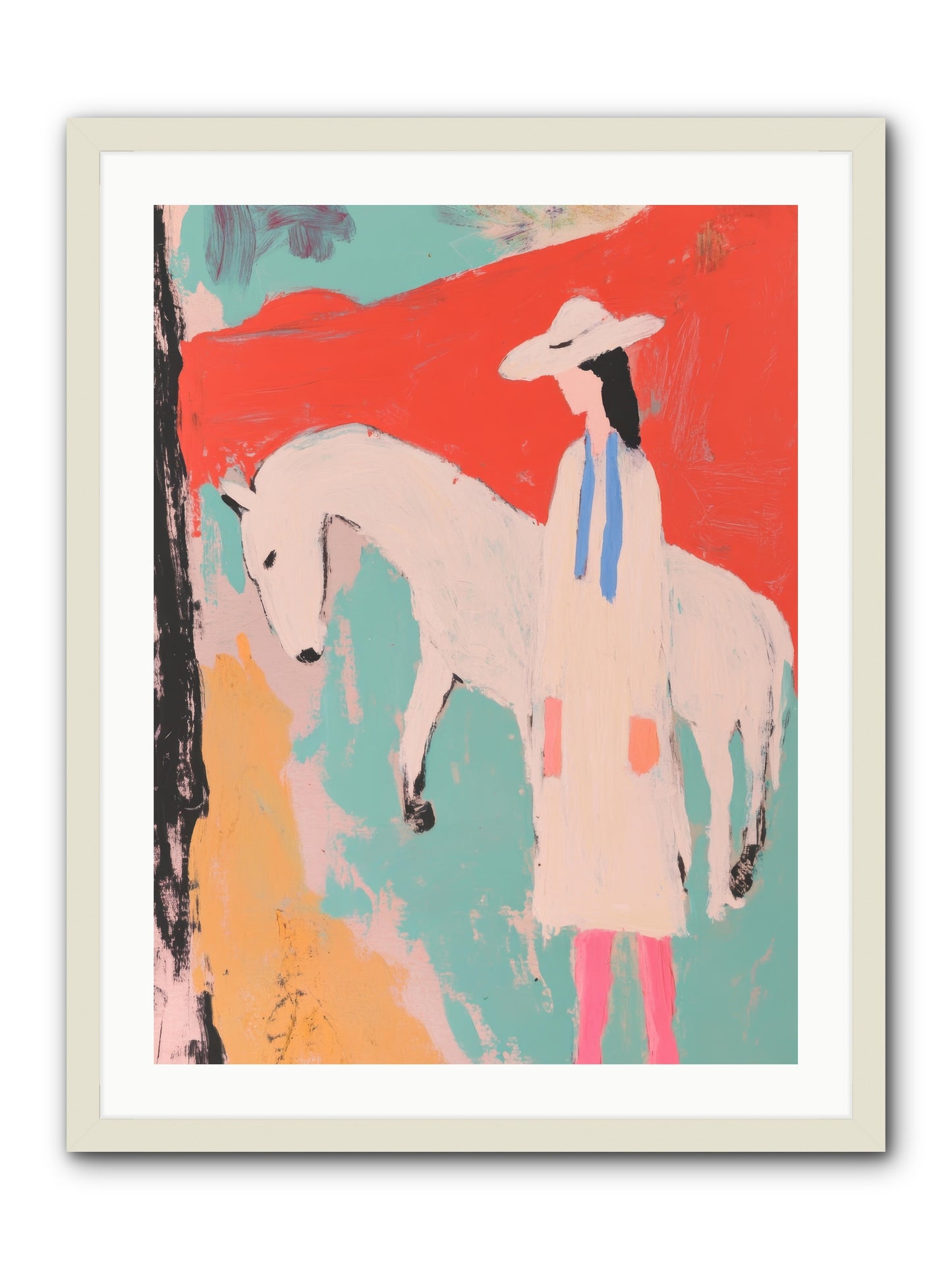 Painted Canyon Promise -- Framed Print - White 24x32