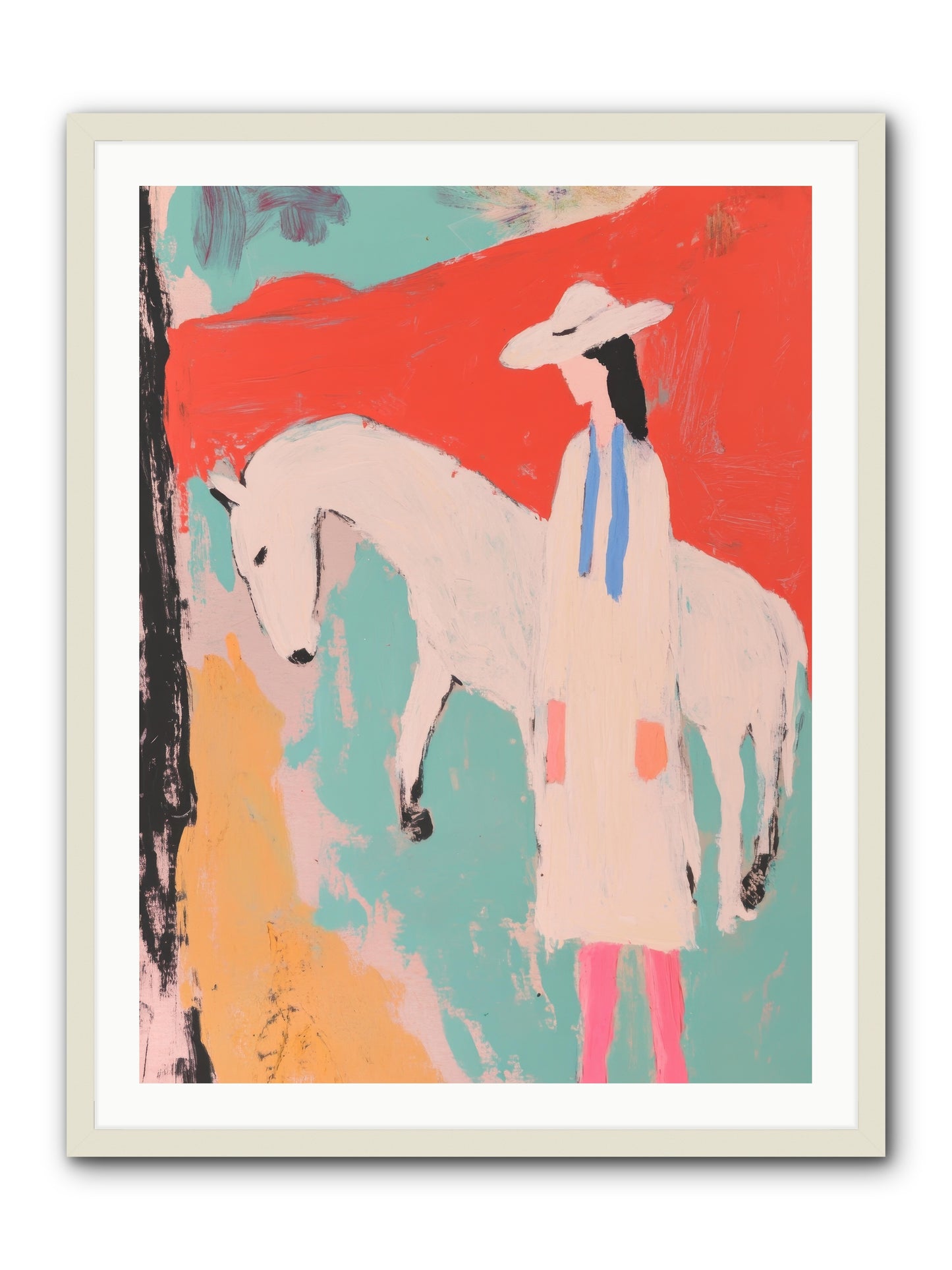 Painted Canyon Promise -- Framed Print - White 30x40