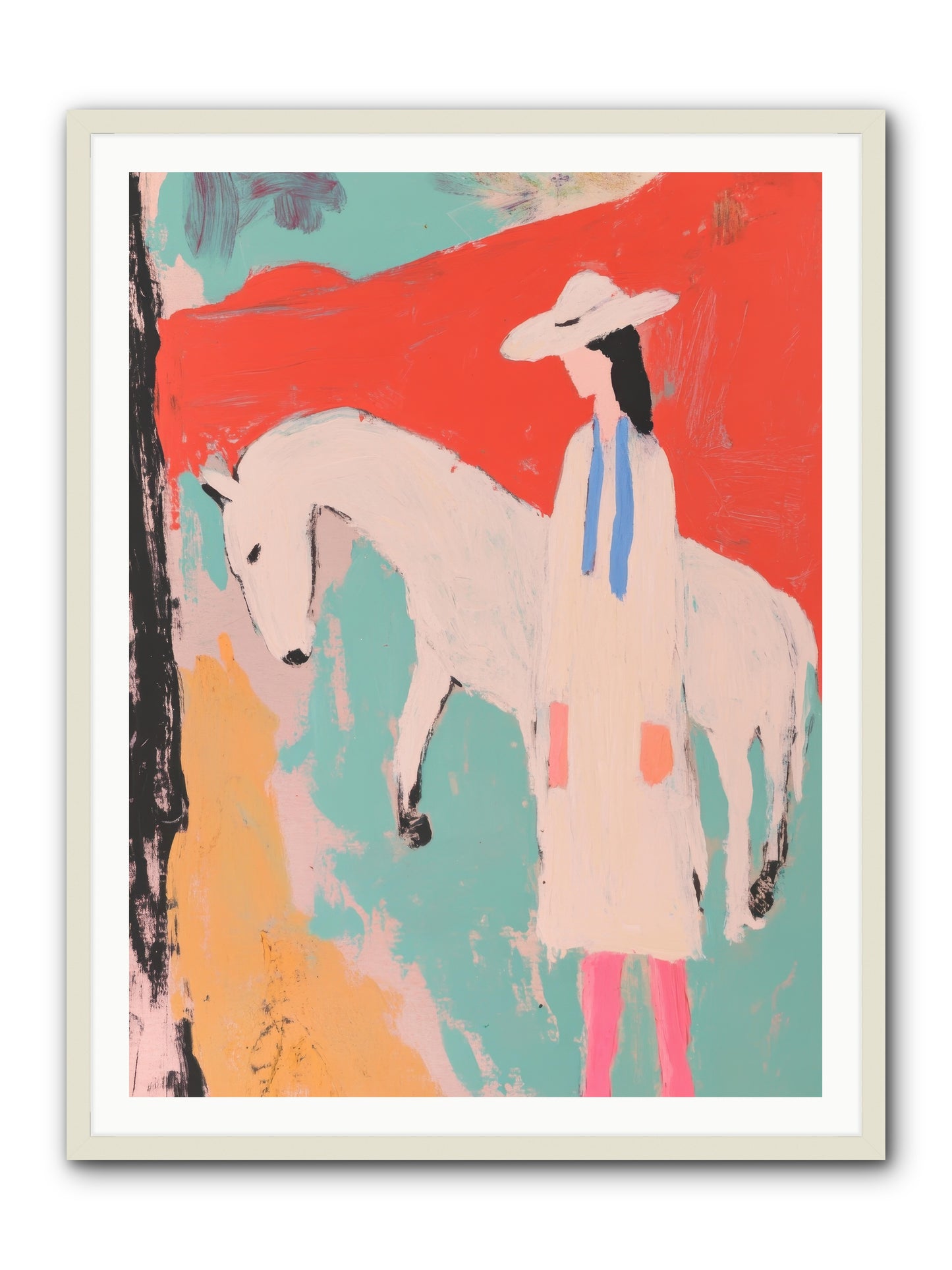 Painted Canyon Promise -- Framed Print - White 36x48
