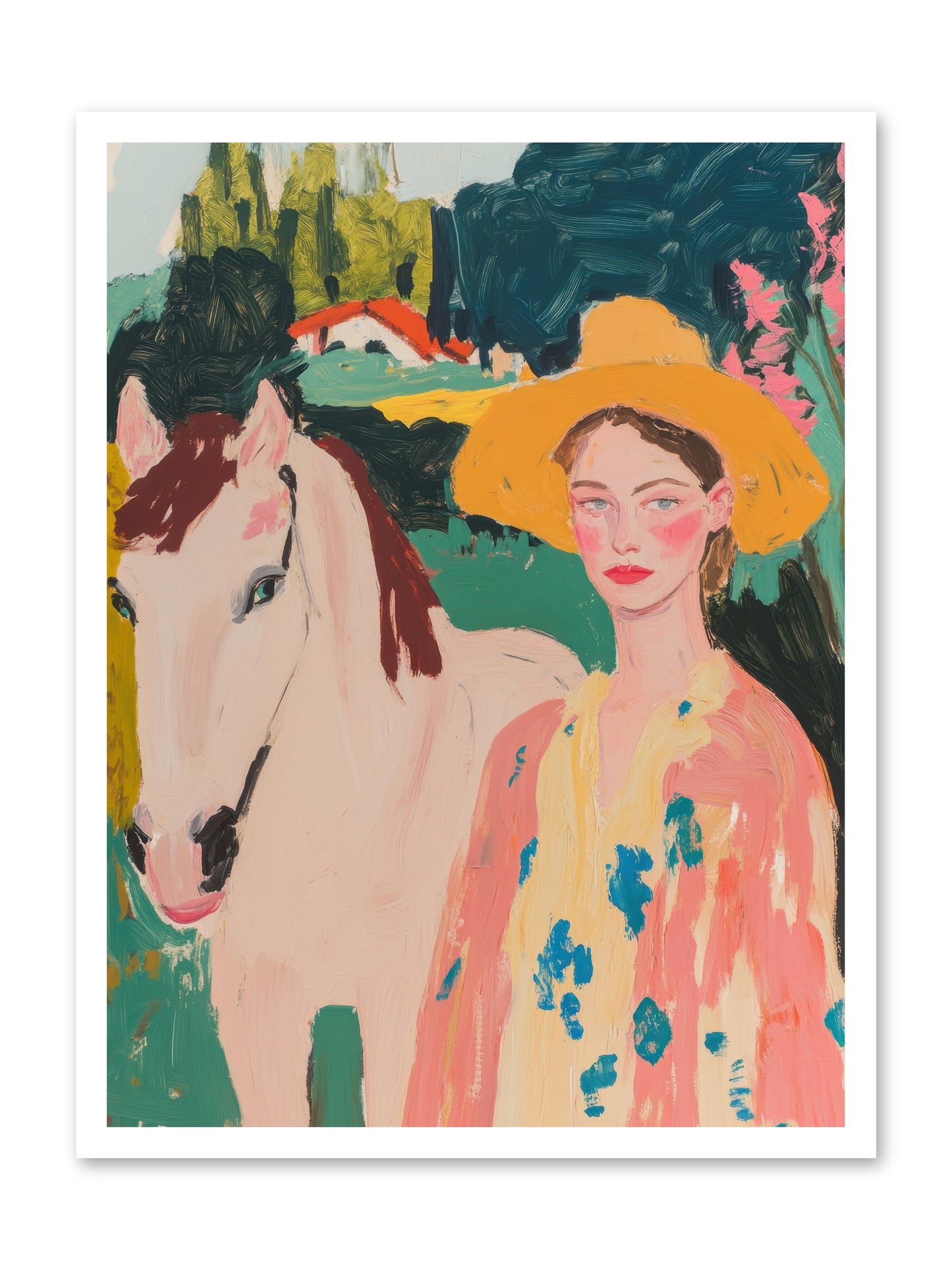 Painted Canyon Rider -- Paper Print 24x32
