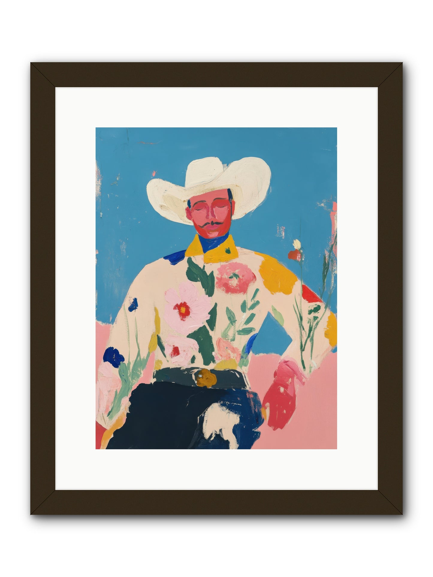 Painted Desert Tale -- Framed Print - Black 12x16