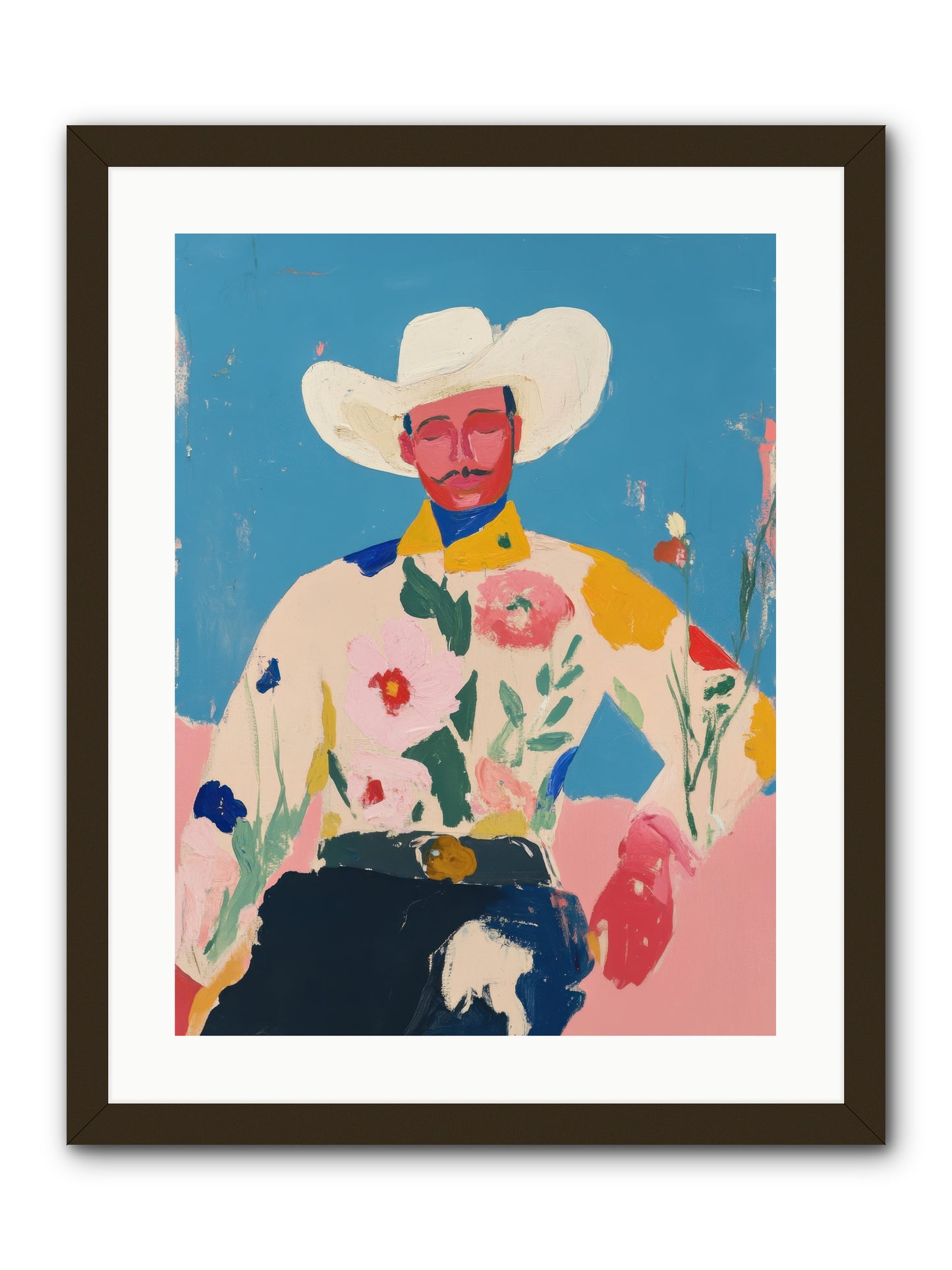 Painted Desert Tale -- Framed Print - Black 18x24