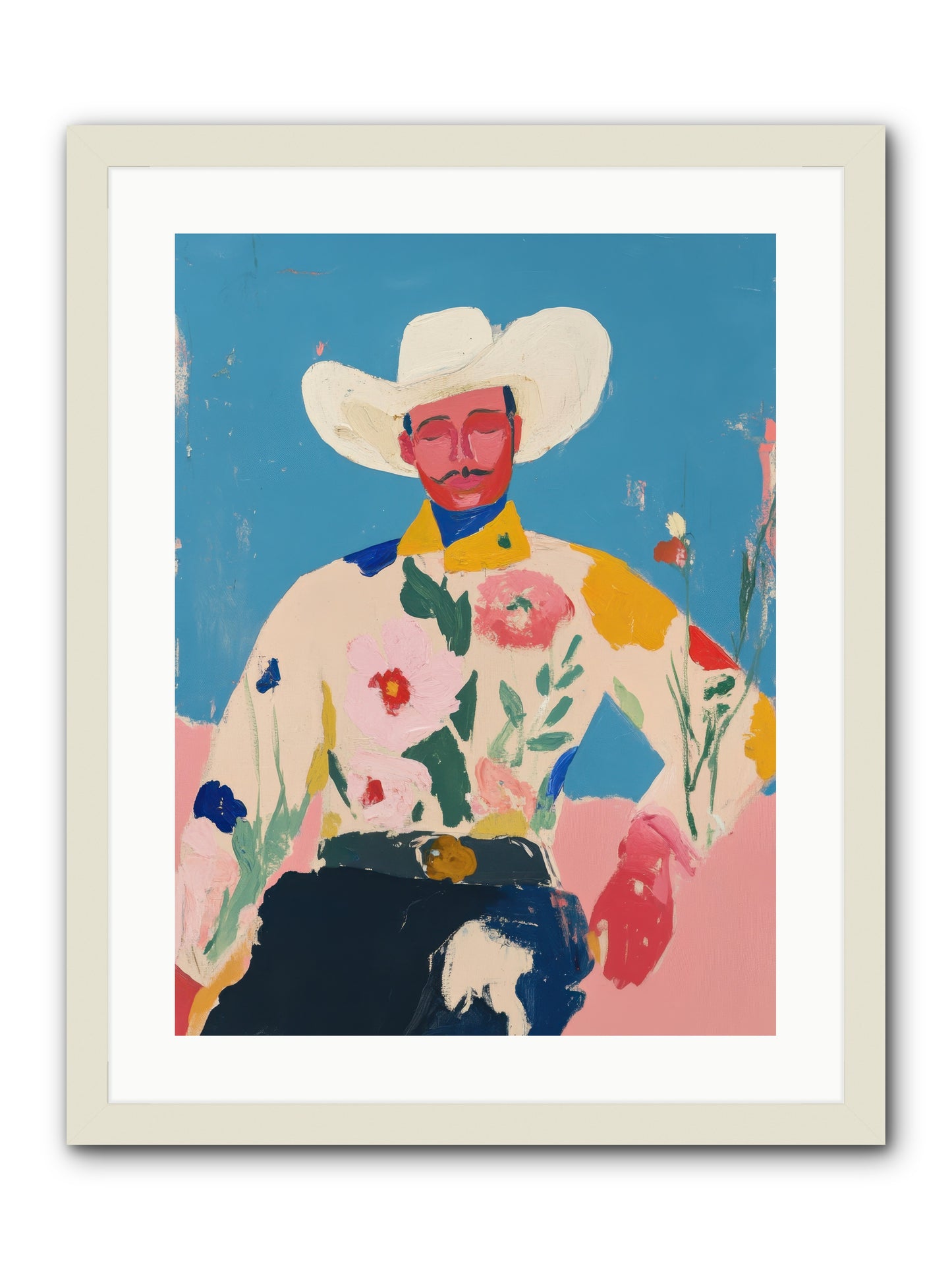 Painted Desert Tale -- Framed Print - White 18x24