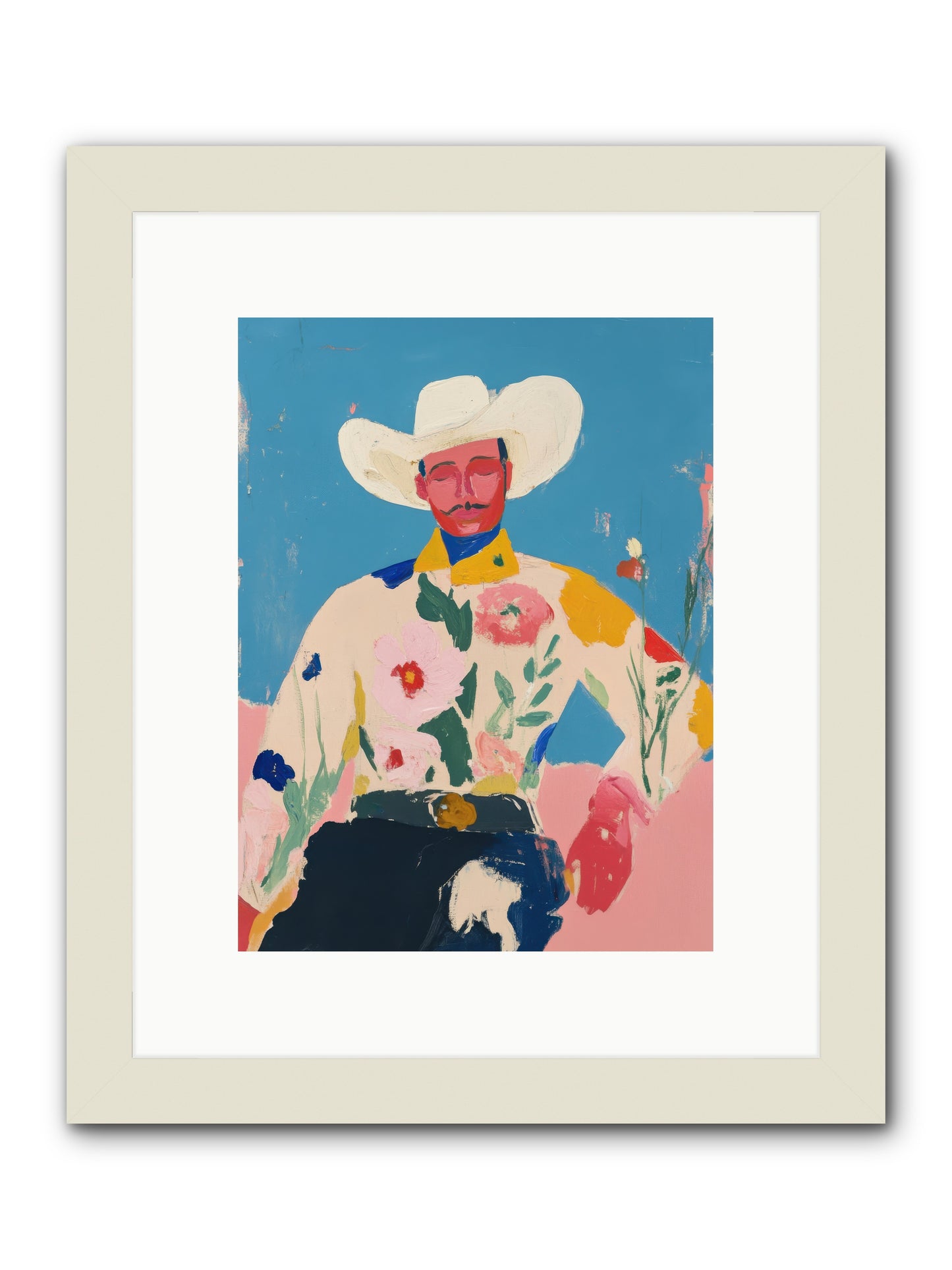 Painted Desert Tale -- Framed Print - White 9x12