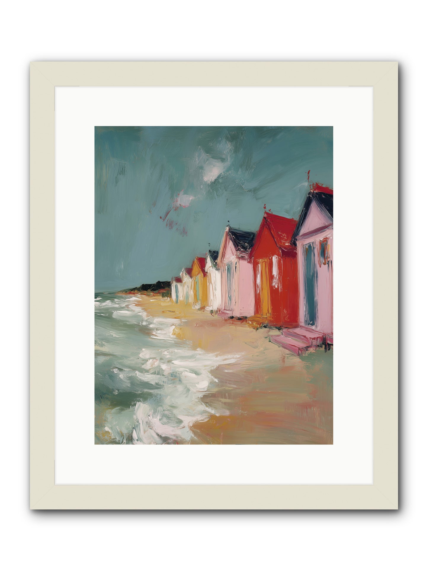 Painted Dreams  -- Framed Print - White 12x16