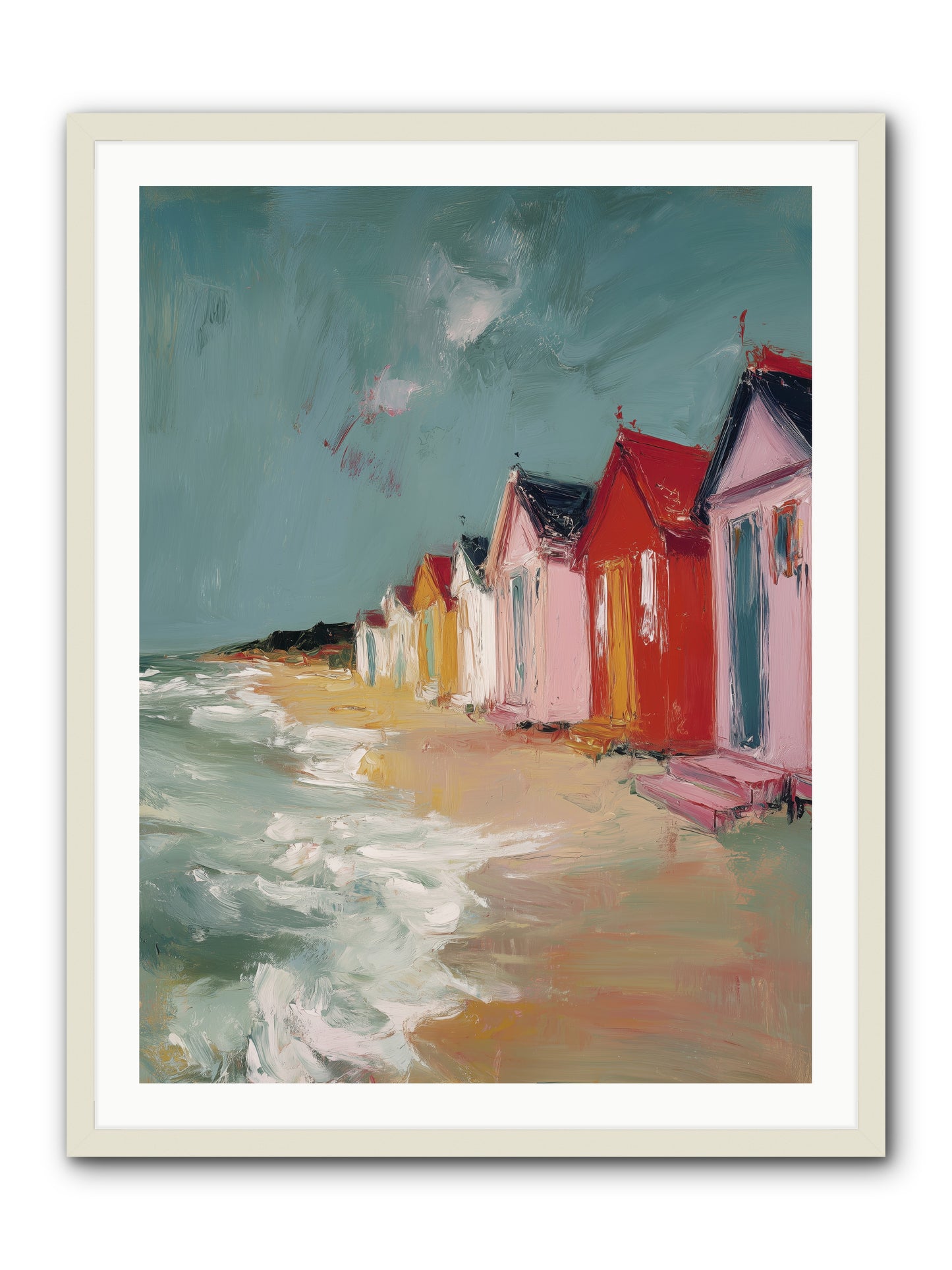 Painted Dreams  -- Framed Print - White 30x40