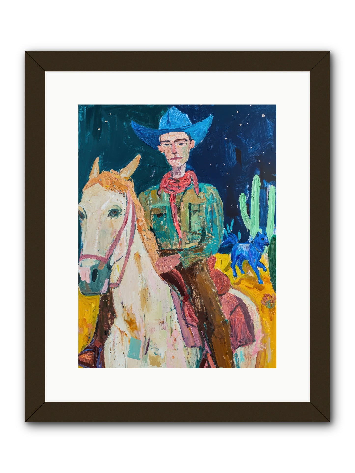 Painted Pony Spirit -- Framed Print - Black 12x16