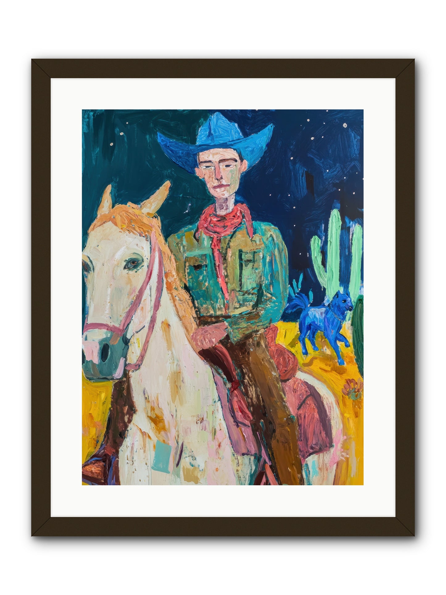 Painted Pony Spirit -- Framed Print - Black 18x24