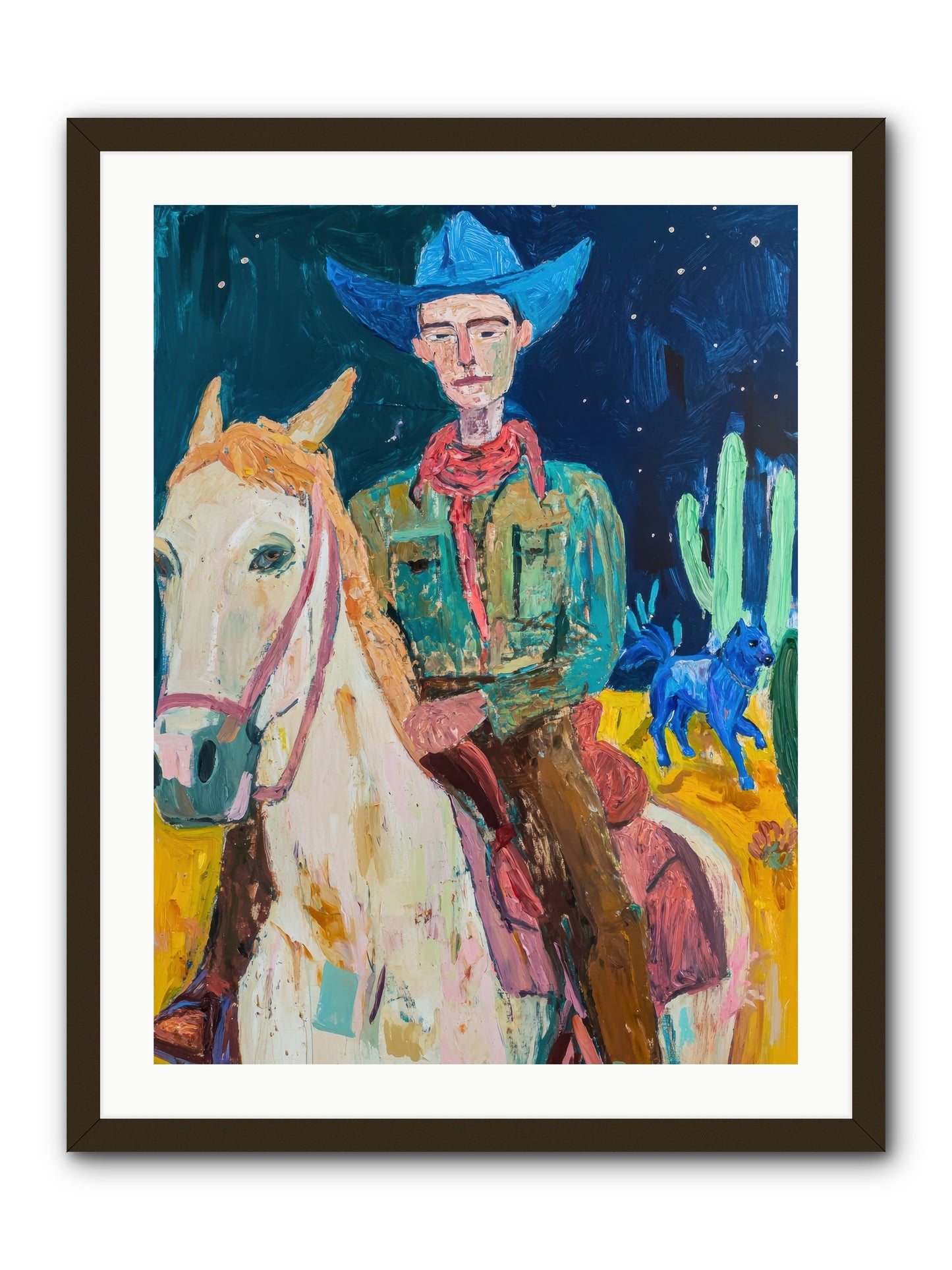 Painted Pony Spirit -- Framed Print - Black 24x32