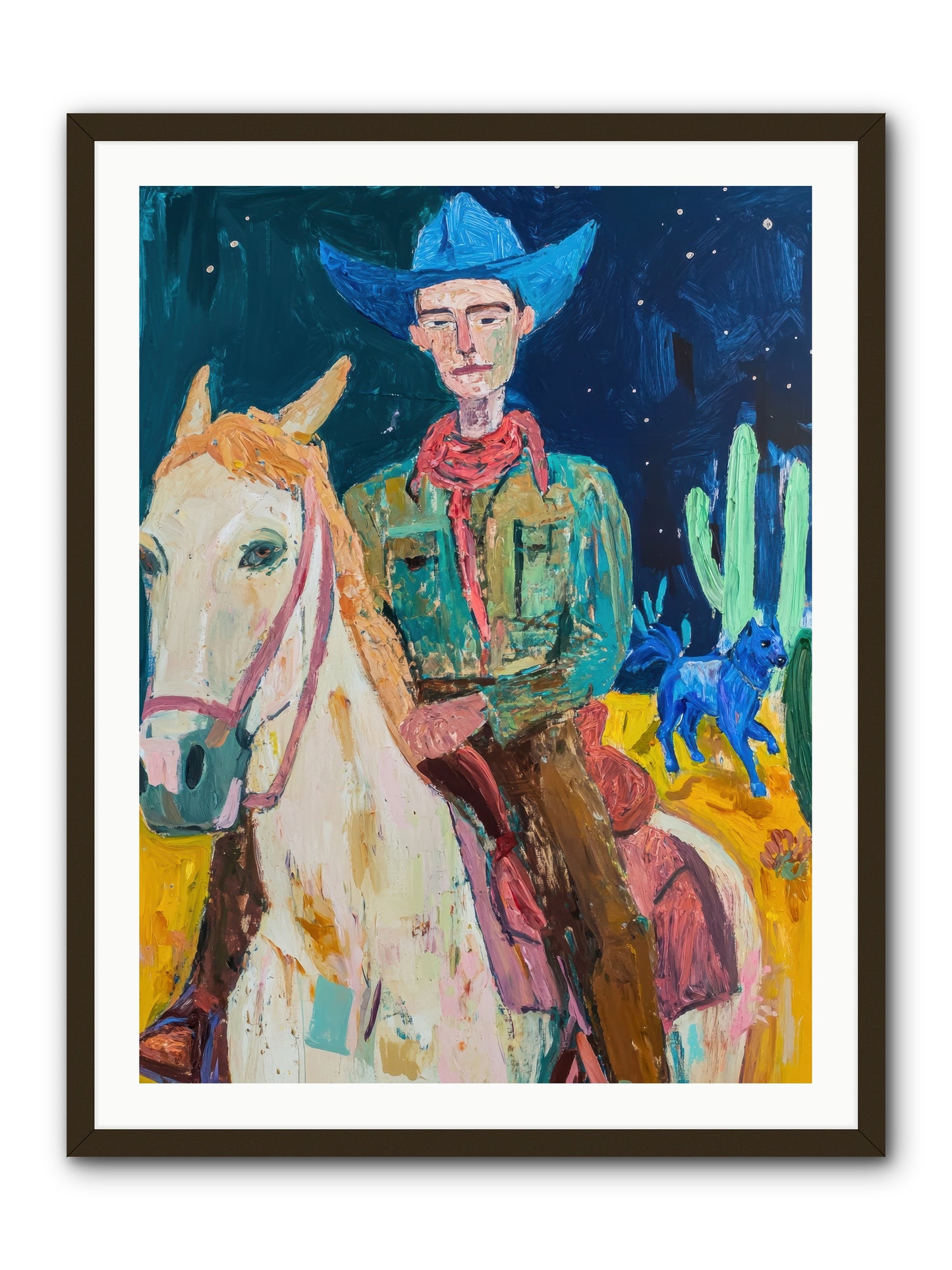 Painted Pony Spirit -- Framed Print - Black 30x40