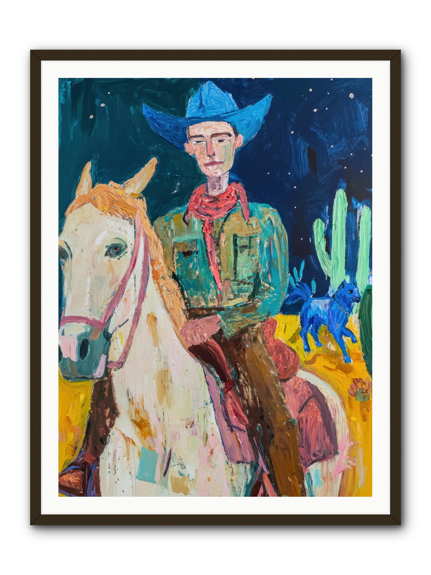 Painted Pony Spirit -- Framed Print - Black 36x48