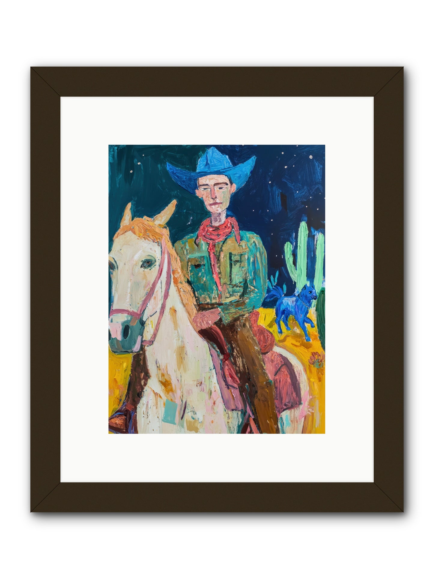 Painted Pony Spirit -- Framed Print - Black 9x12