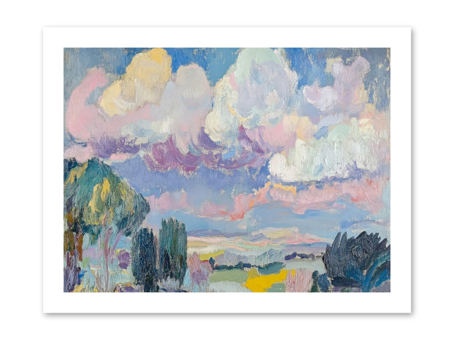 Painted Provence Evening -- Loose Canvas Print 16x12
