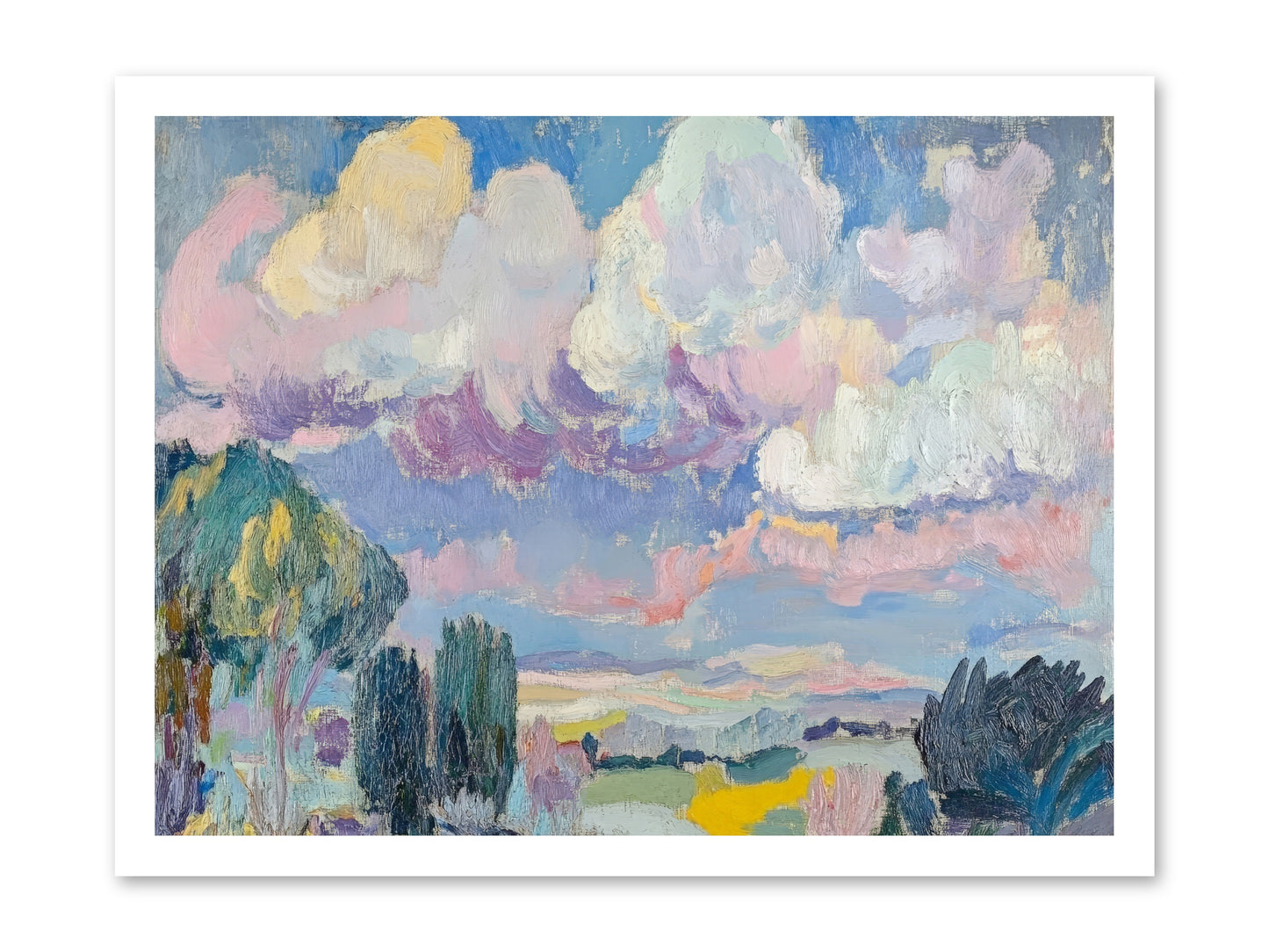 Painted Provence Evening -- Paper Print 24x18