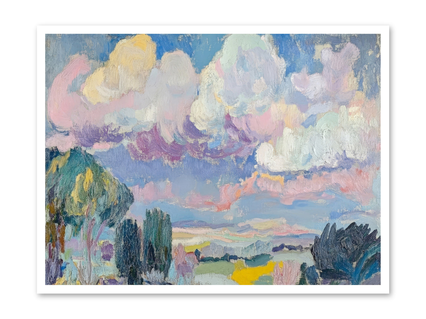 Painted Provence Evening -- Paper Print 40x30