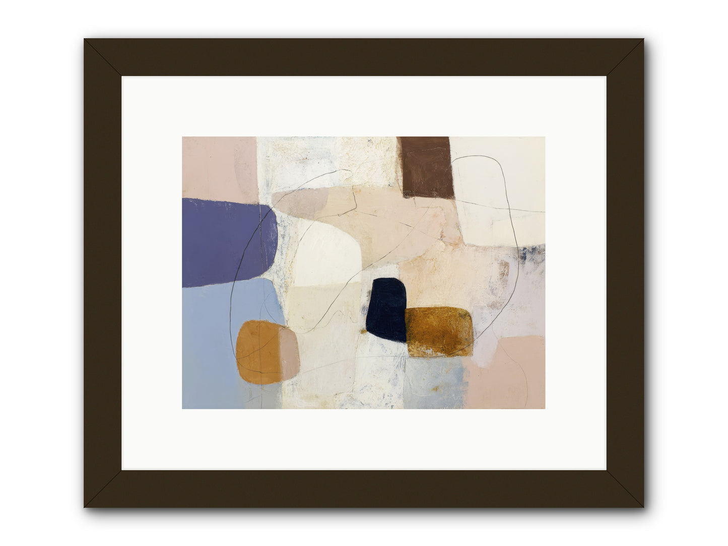 Painted Silence -- Framed Print - Black 12x9