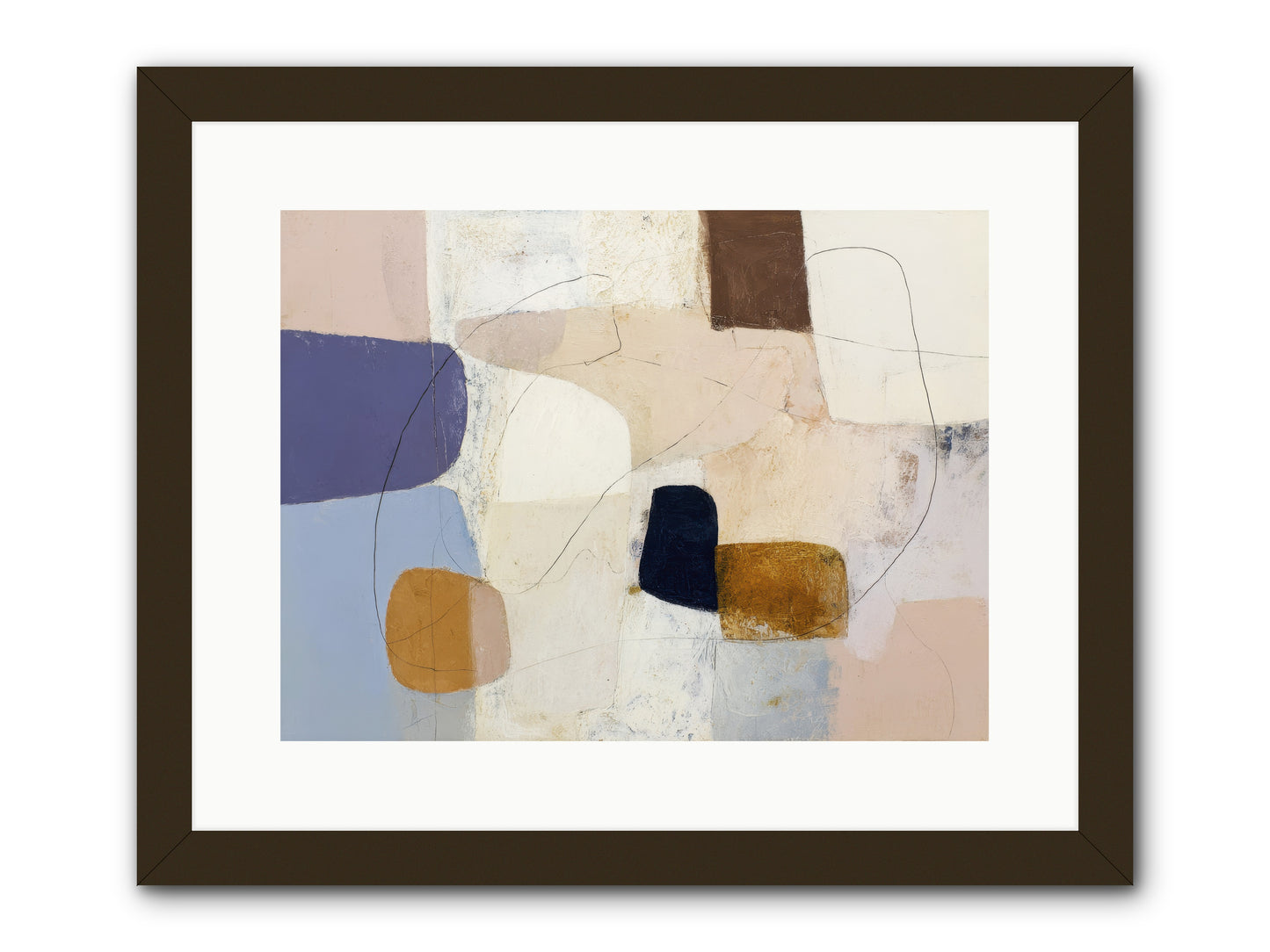 Painted Silence -- Framed Print - Black 16x12