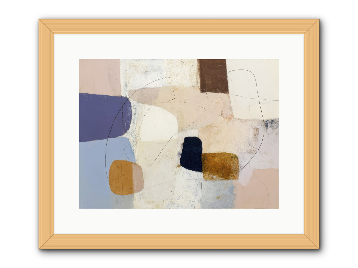 Painted Silence -- Framed Print - Natural 16x12