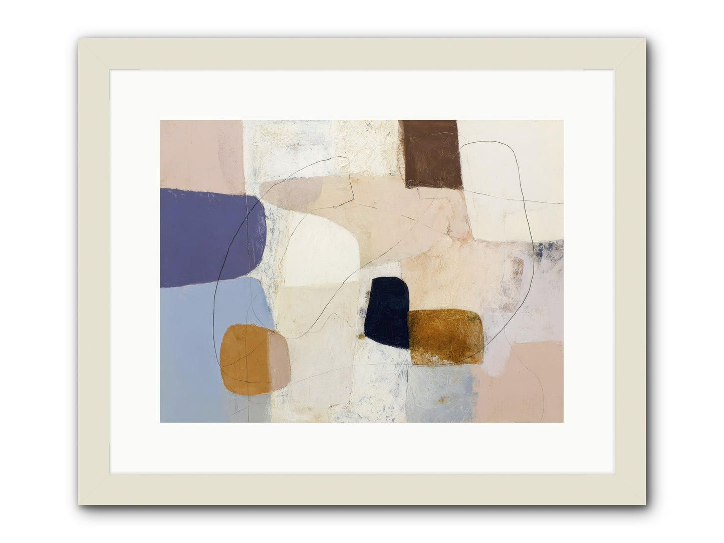 Painted Silence -- Framed Print - White 16x12