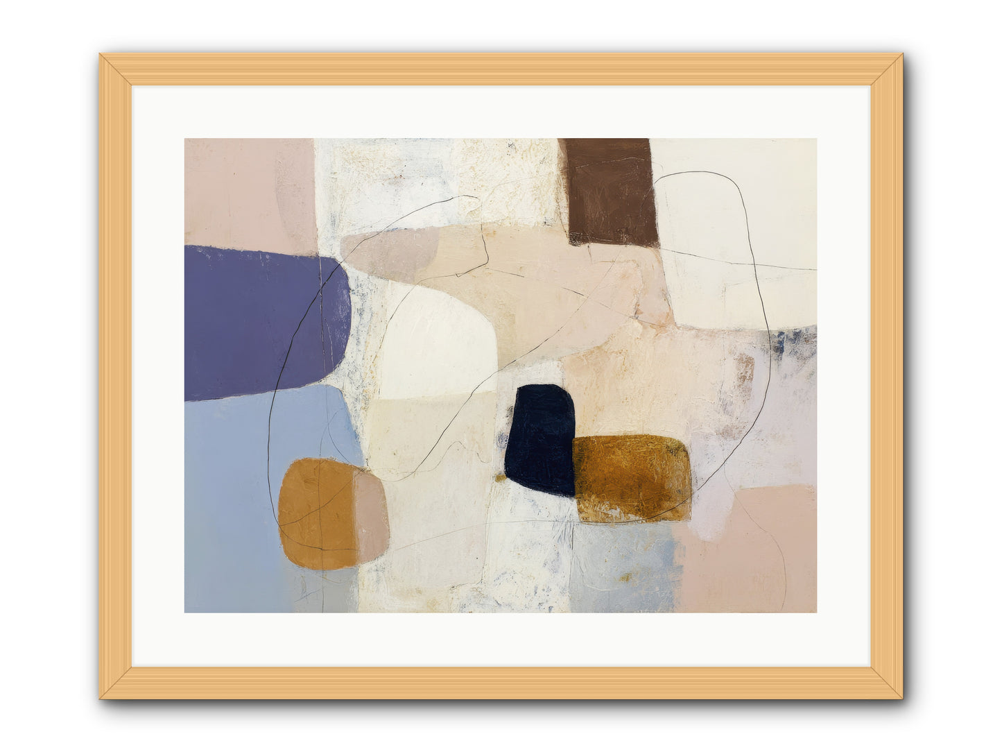Painted Silence -- Framed Print - Natural 24x18