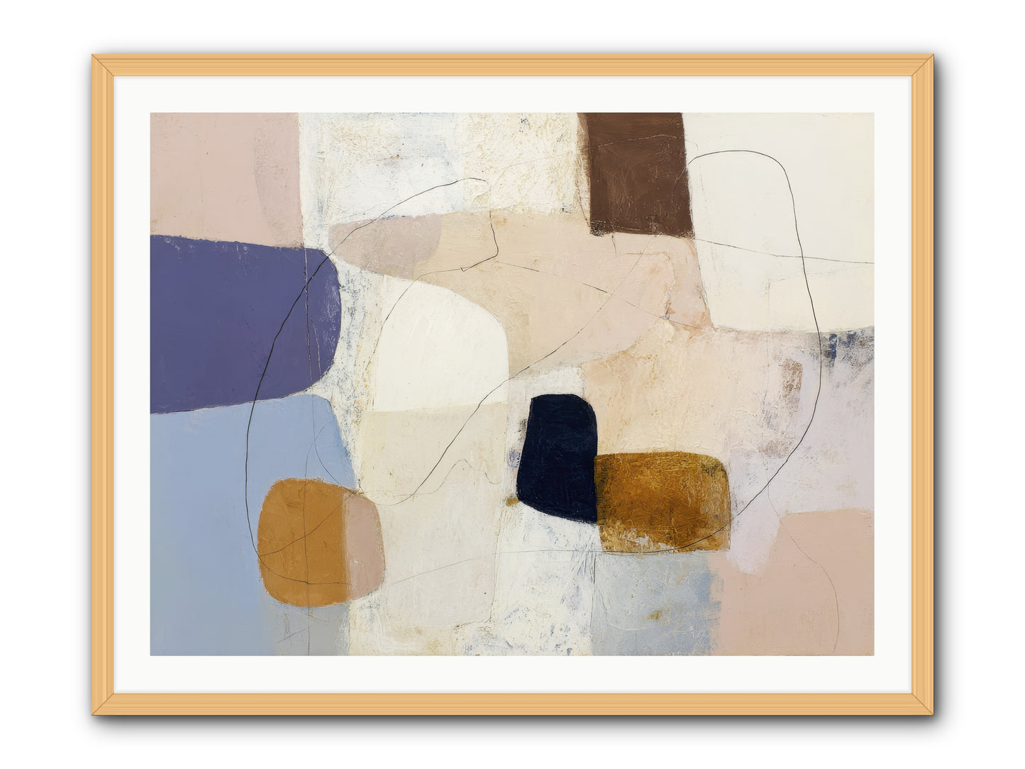 Painted Silence -- Framed Print - Natural 40x30