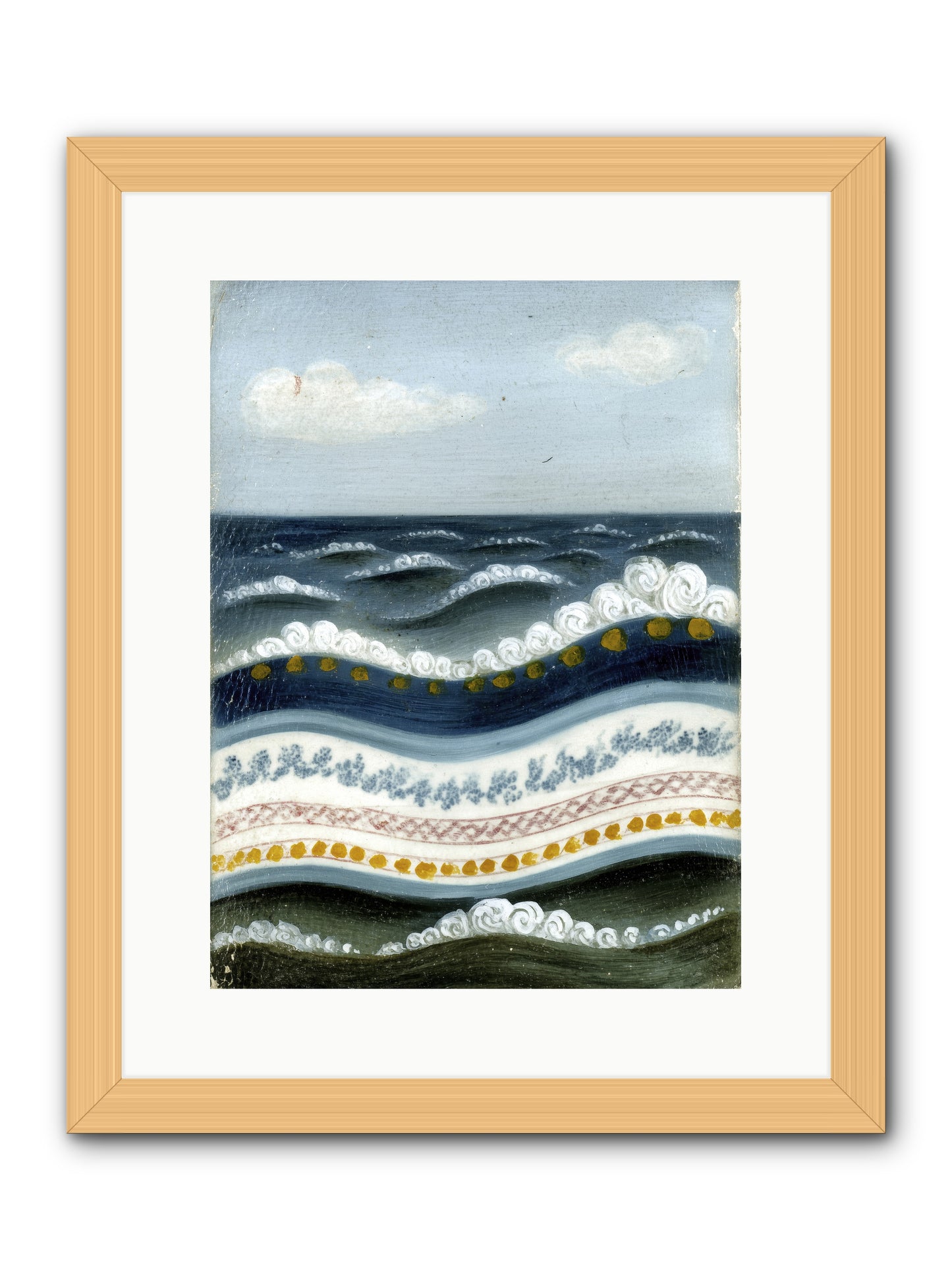 Painted Waters -- Framed Print - Natural 12x16