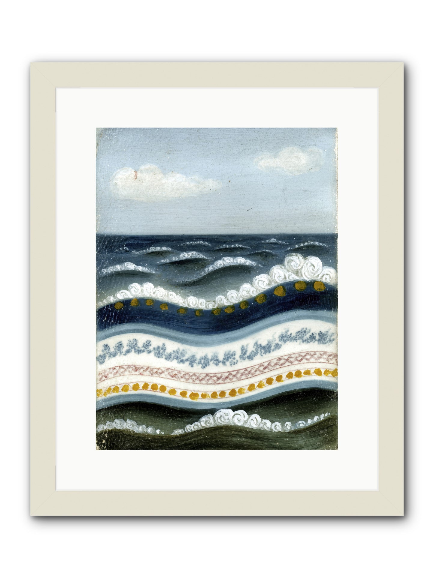 Painted Waters -- Framed Print - White 12x16