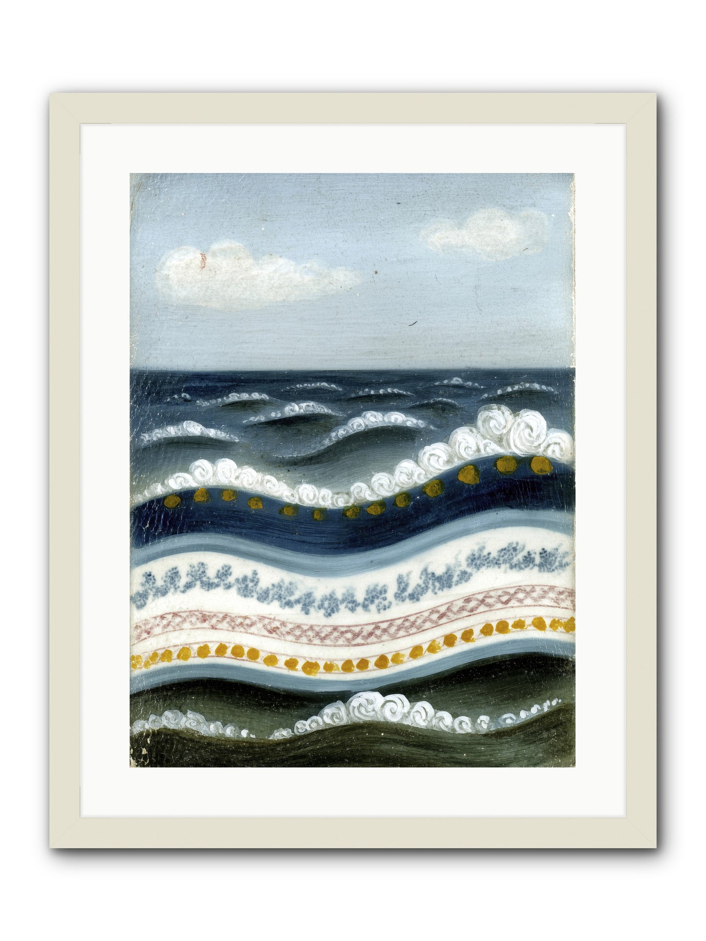 Painted Waters -- Framed Print - White 18x24