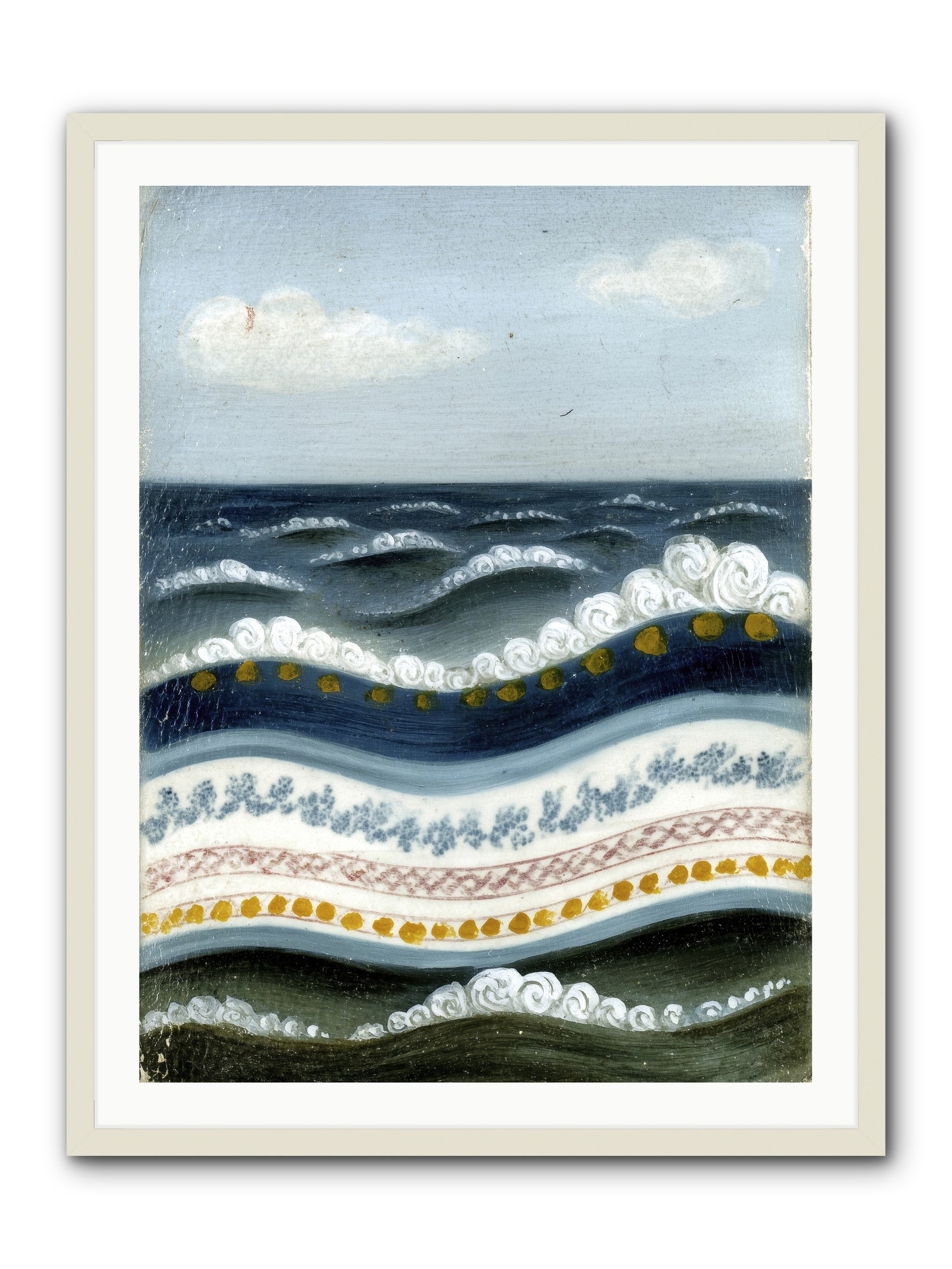Painted Waters -- Framed Print - White 30x40