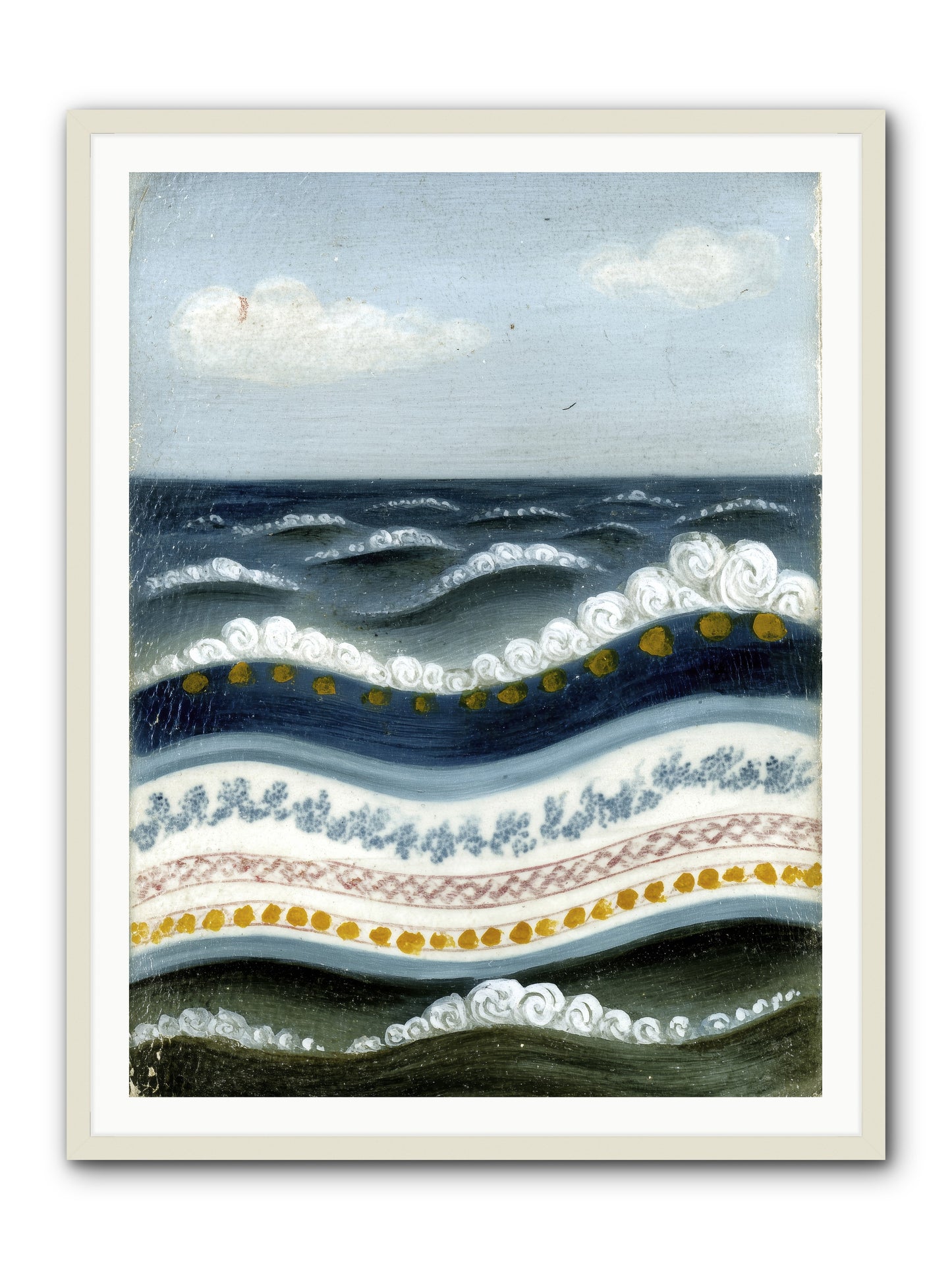 Painted Waters -- Framed Print - White 36x48