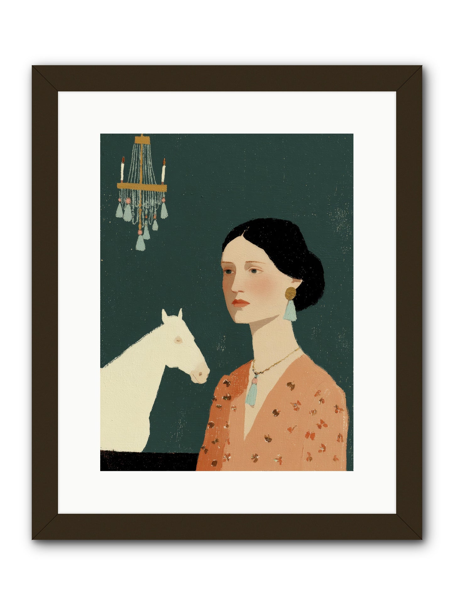 Pale Companions -- Framed Print - Black 12x16