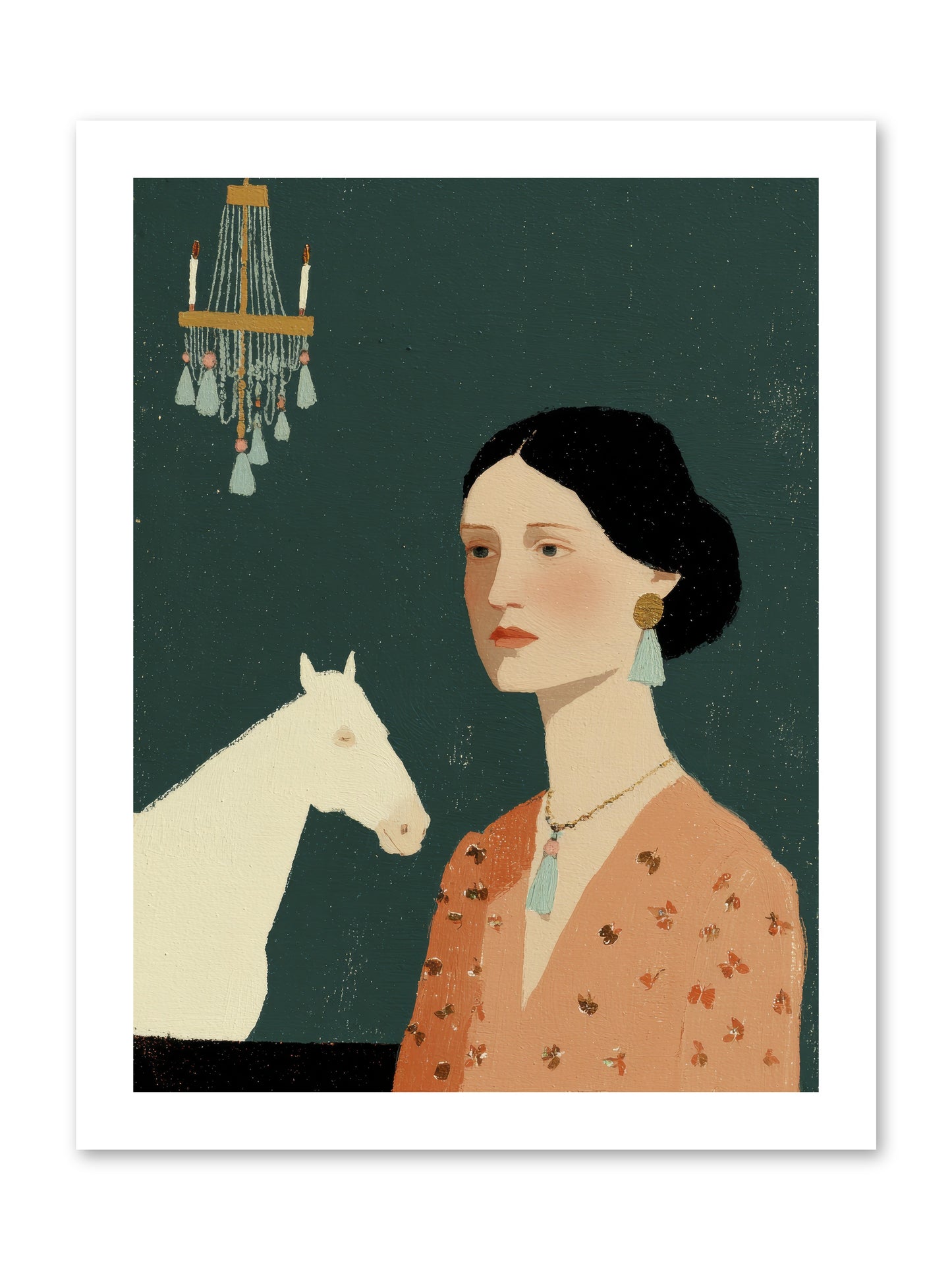 Pale Companions -- Loose Canvas Print 12x16