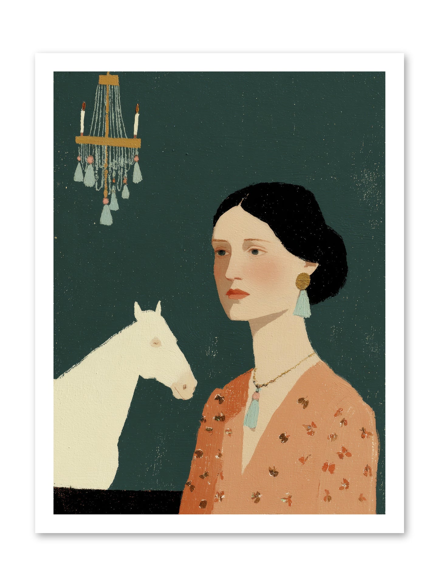 Pale Companions -- Loose Canvas Print 18x24