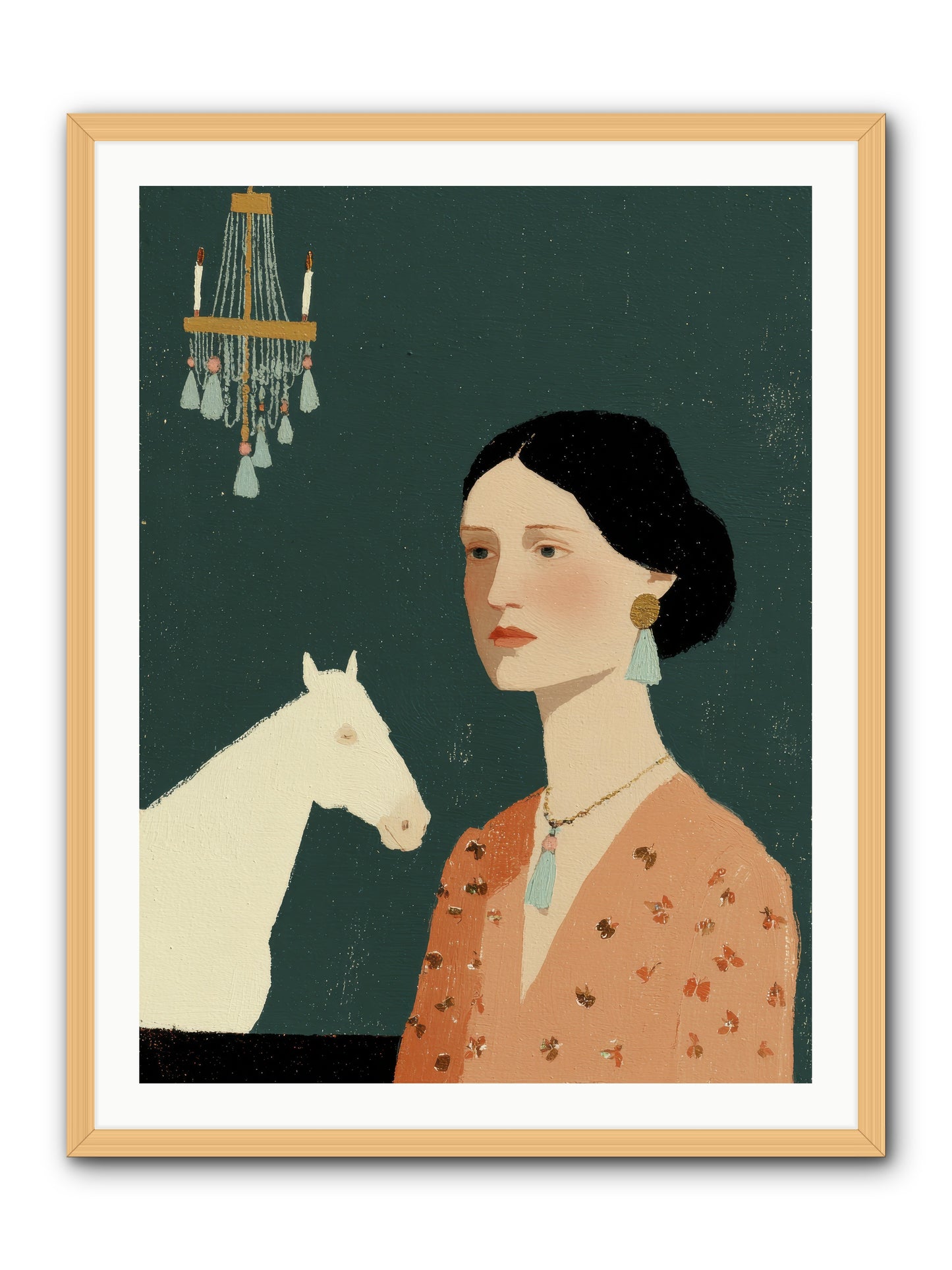 Pale Companions -- Framed Print - Natural 30x40
