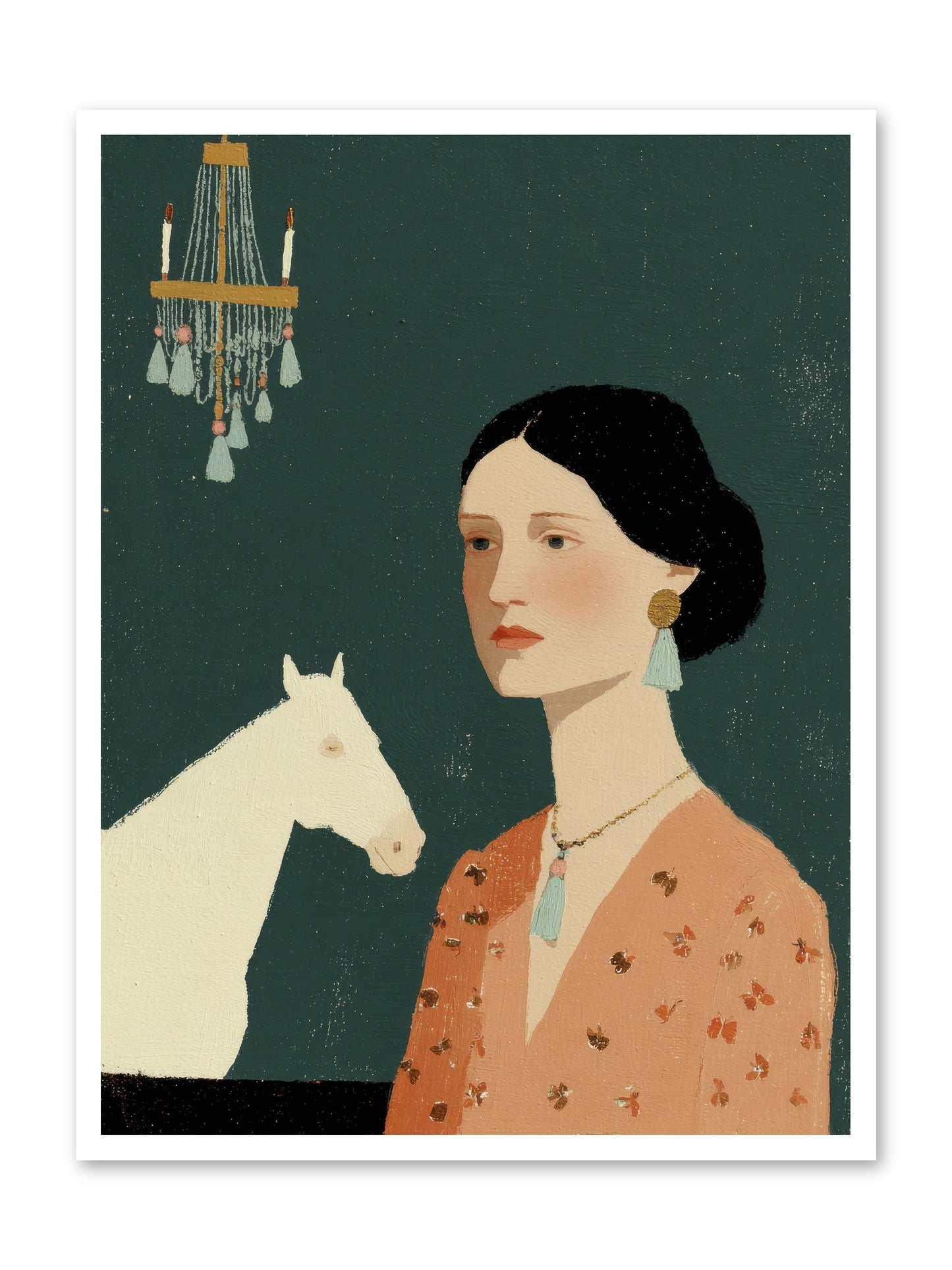 Pale Companions -- Loose Canvas Print 30x40