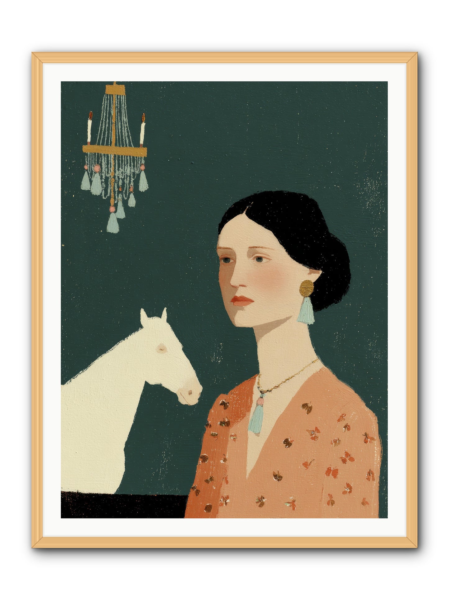 Pale Companions -- Framed Print - Natural 36x48