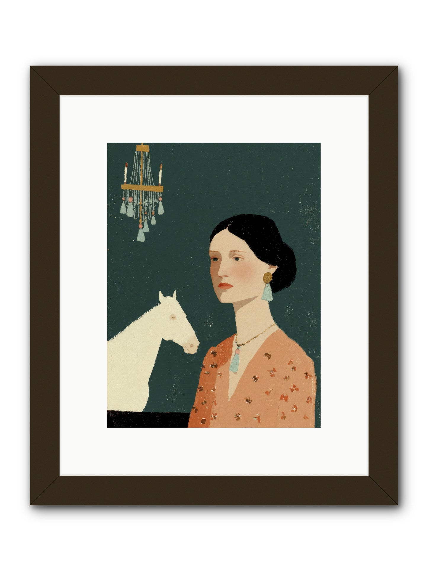 Pale Companions -- Framed Print - Black 9x12