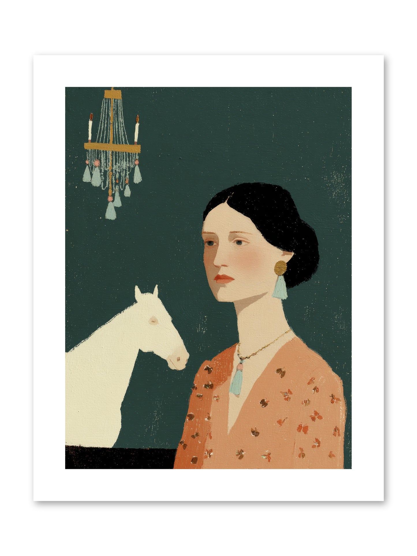 Pale Companions -- Loose Canvas Print 9x12