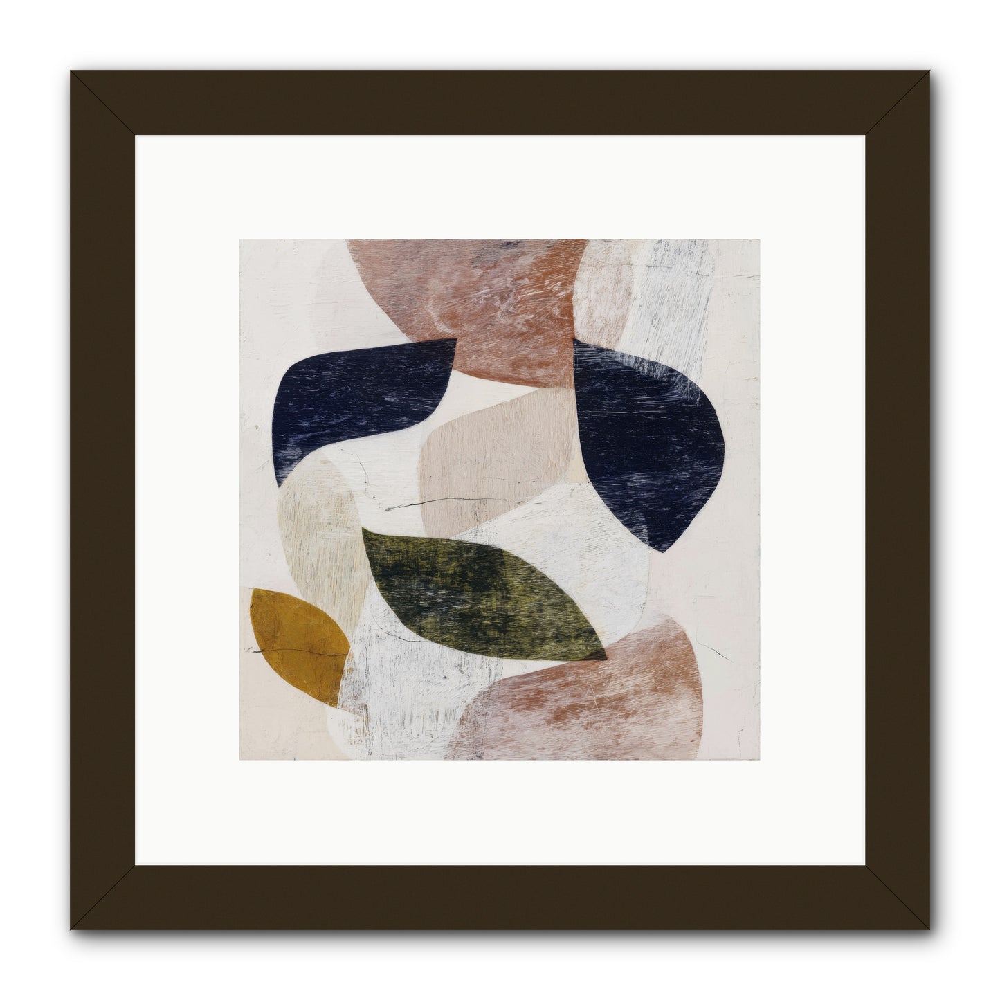 Pale Garnet -- Framed Print - Black 10x10