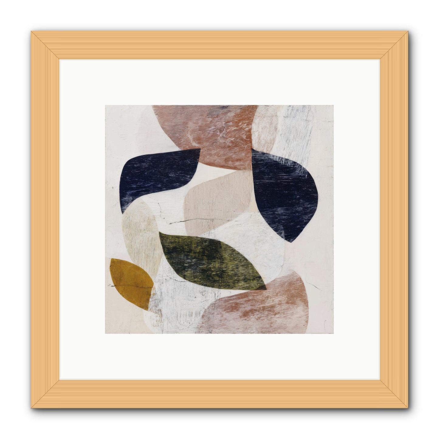 Pale Garnet -- Framed Print - Natural 10x10