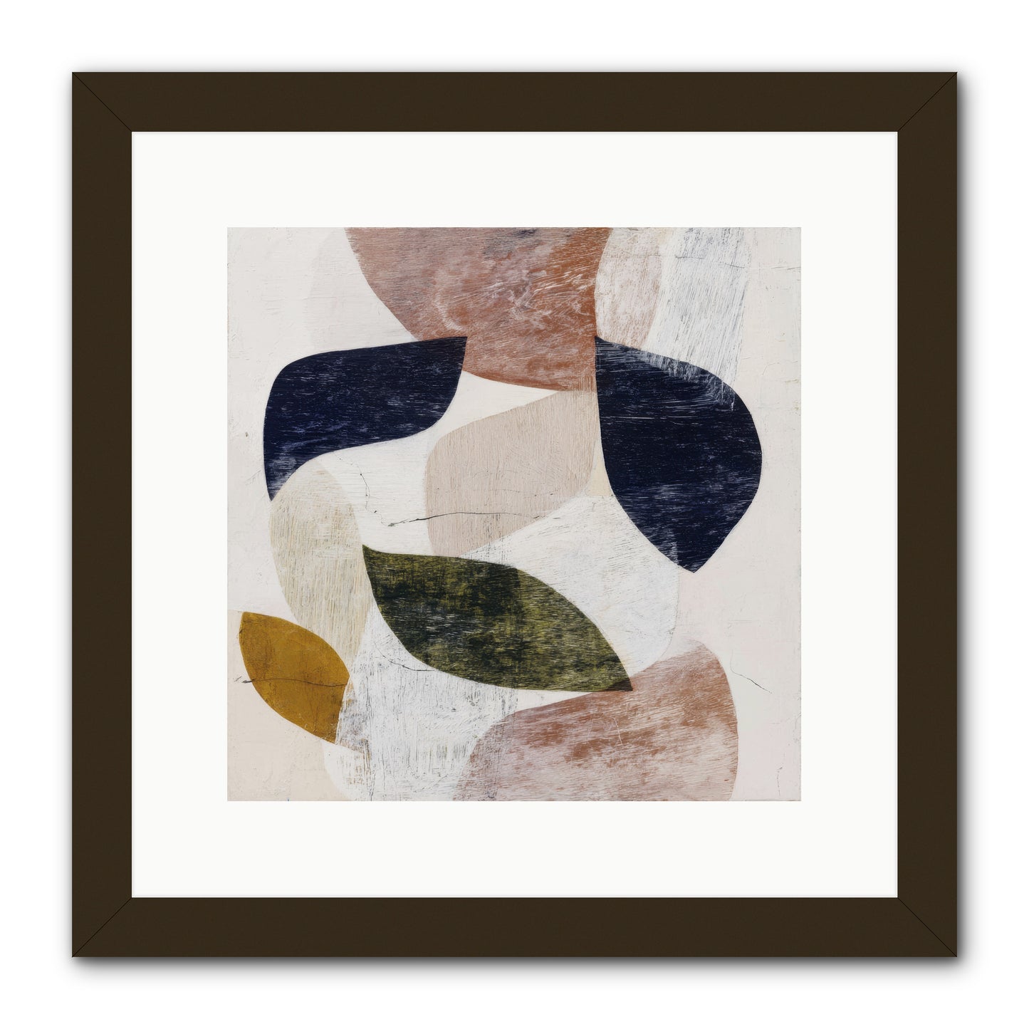 Pale Garnet -- Framed Print - Black 12x12